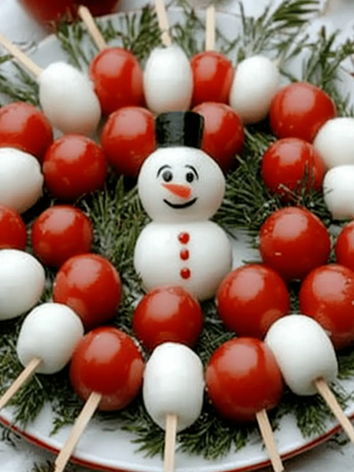 Snowman Stick Platter