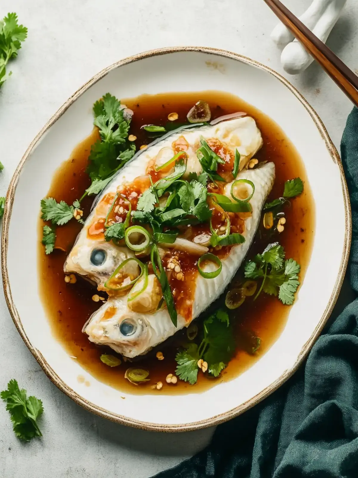 Easy Chinese Steamed Fish- L:unar New year dish