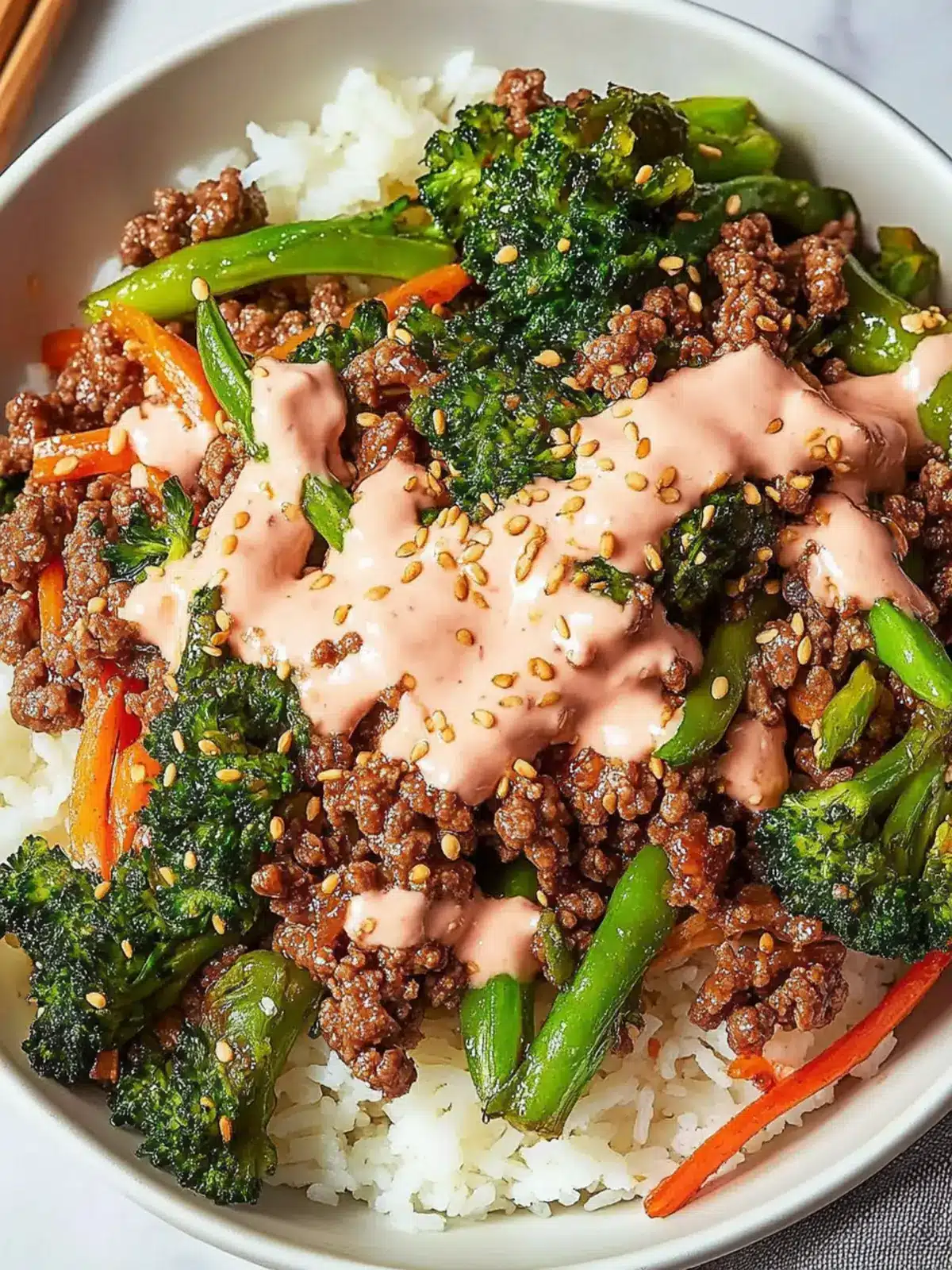 Ground Beef Stir-Fry Teriyaki Bowls: Quick Weeknight Delight 2 Ground Beef Stir-Fry Teriyaki Bowls