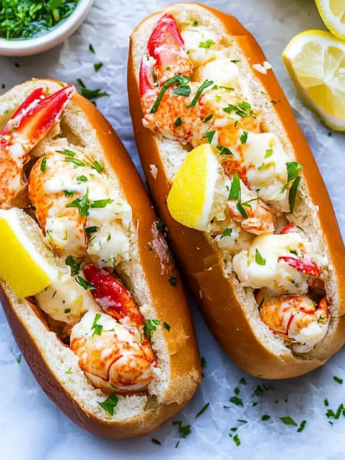 Lemon Butter Lobster Roll: A Flavorful Homemade Delight 2 Lemon Butter Lobster Roll