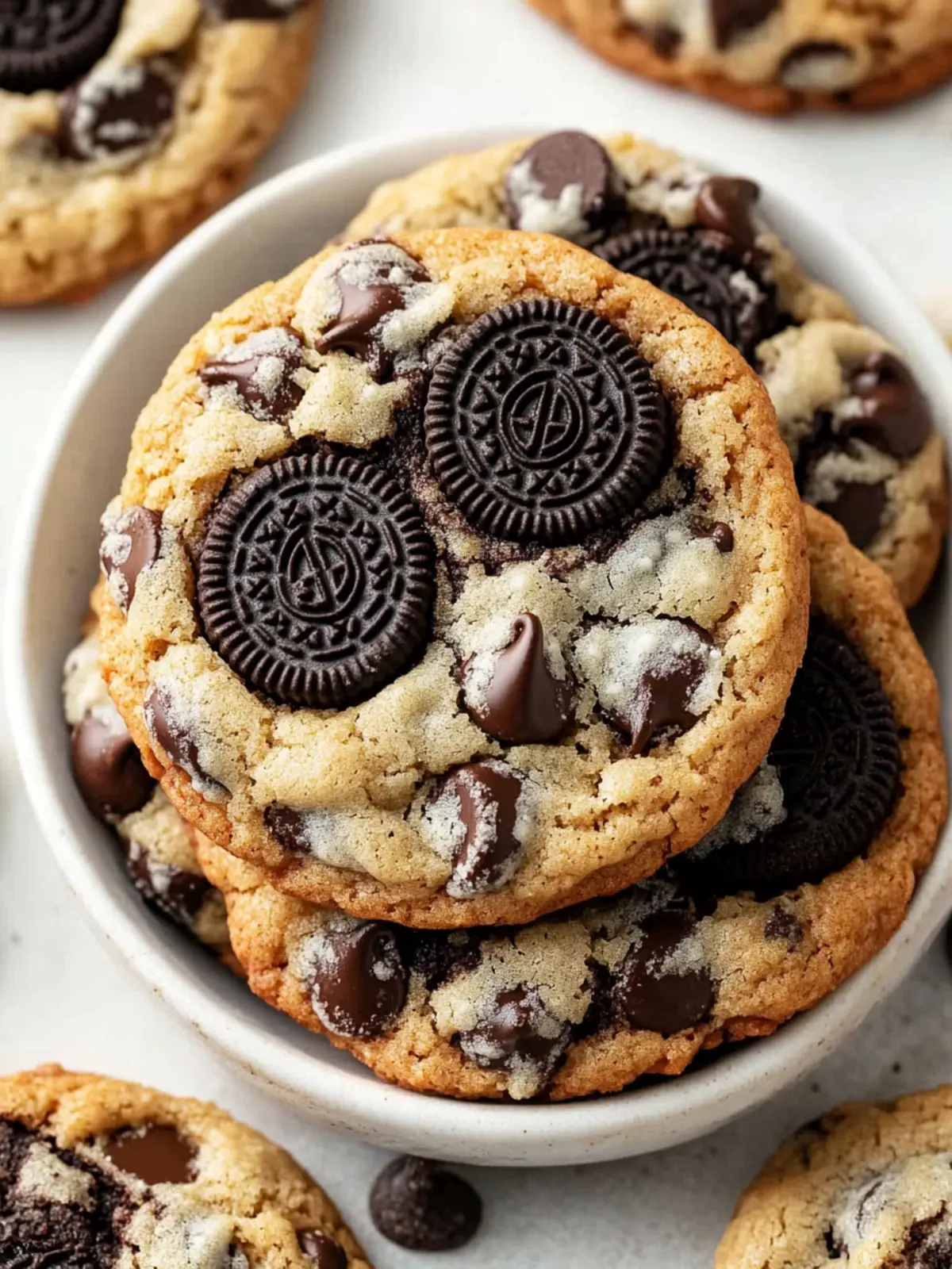 Chewy Oreo Chocolate Chip Cookies