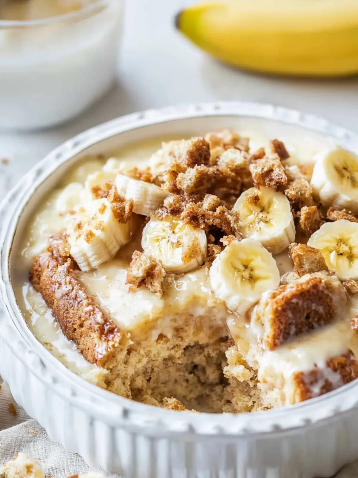 Deliciously Easy Banana Bread Pudding to Make at Home 2 Banana Bread Pudding
