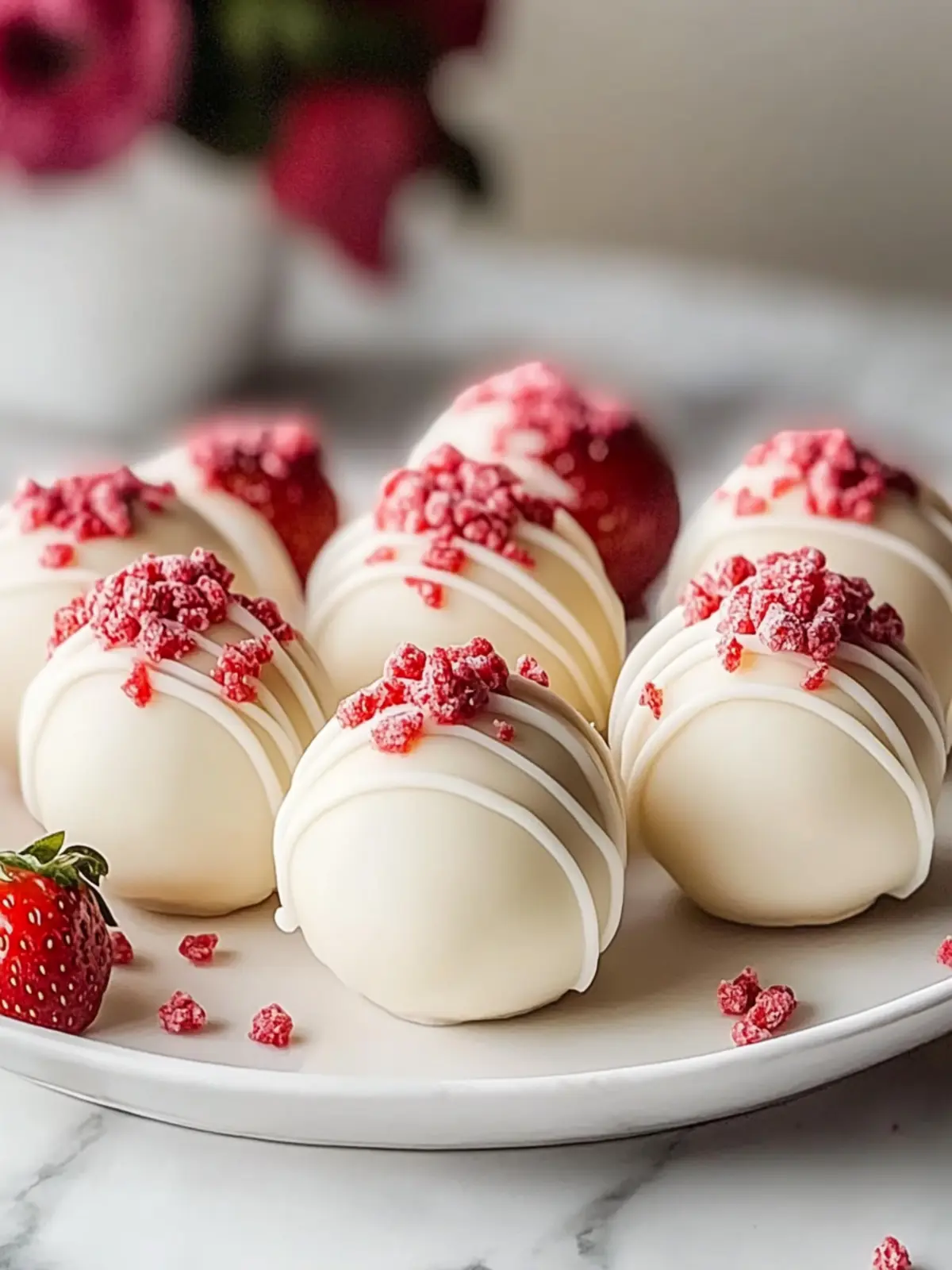Creamy Strawberry Cheesecake Truffle Balls for Easy Indulgence 3 Strawberry Cheesecake Truffle Balls