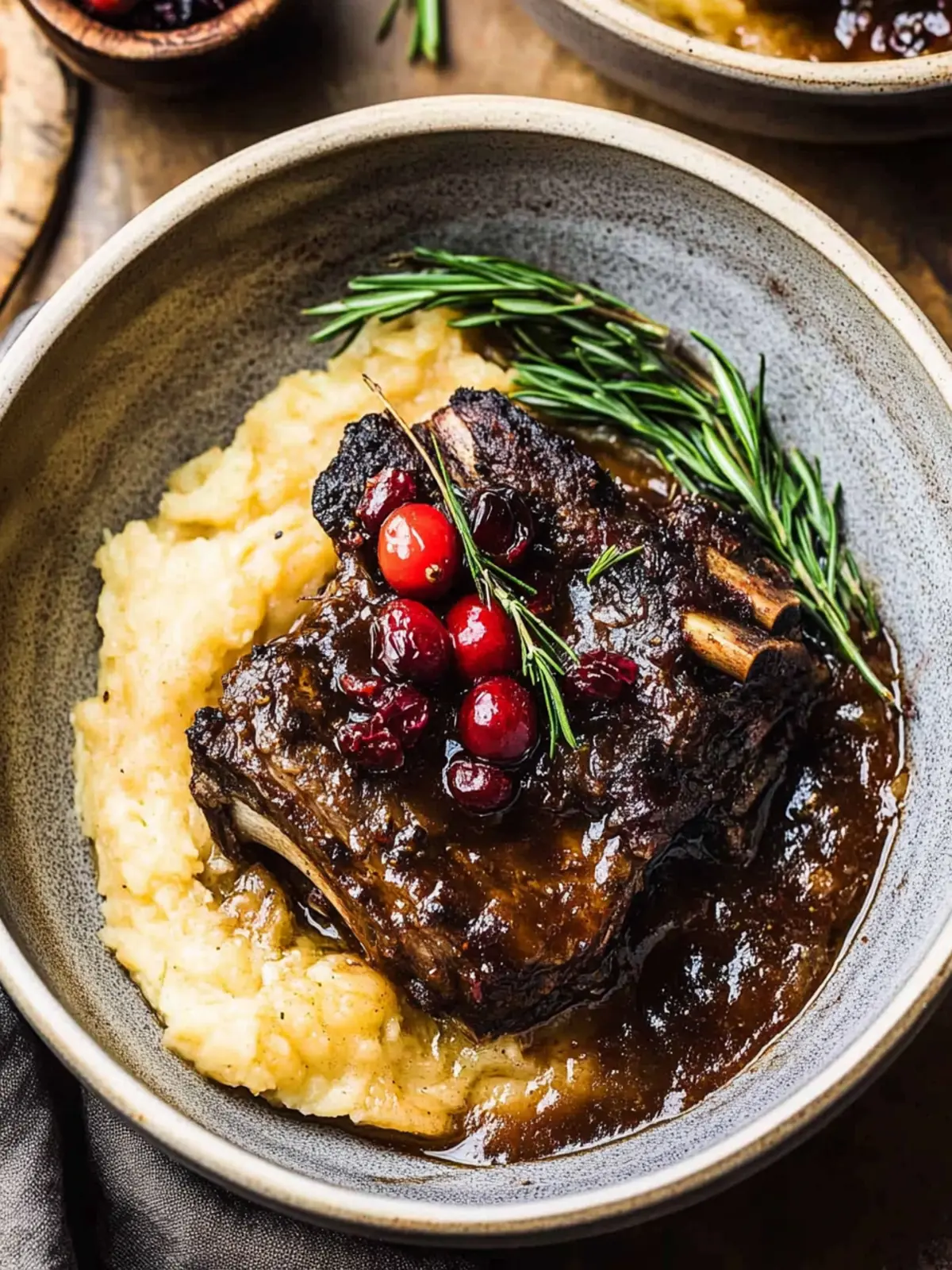 Cranberry Braised Short Ribs