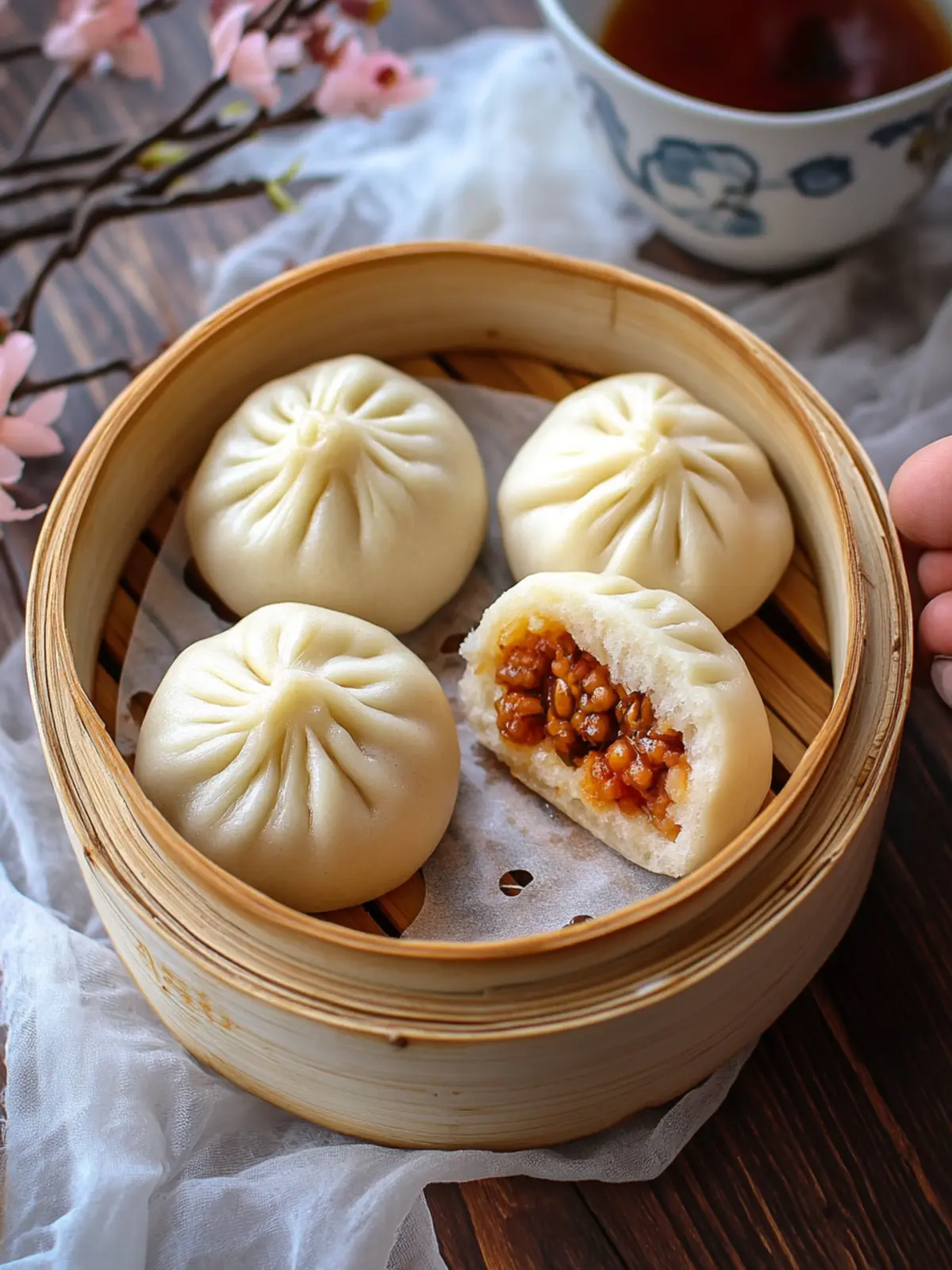 Steamed Buns (Baozi)- Easy Chinese New Year finger food