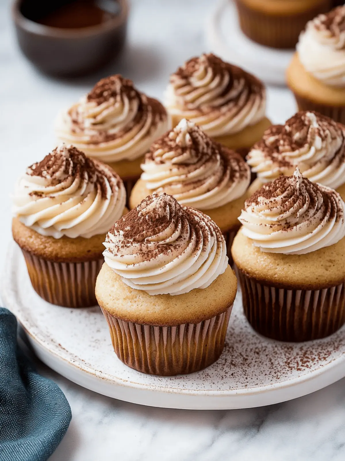 Indulge in Tiramisu Cupcakes for a Sweet Caffeine Fix 4 Tiramisu Cupcakes