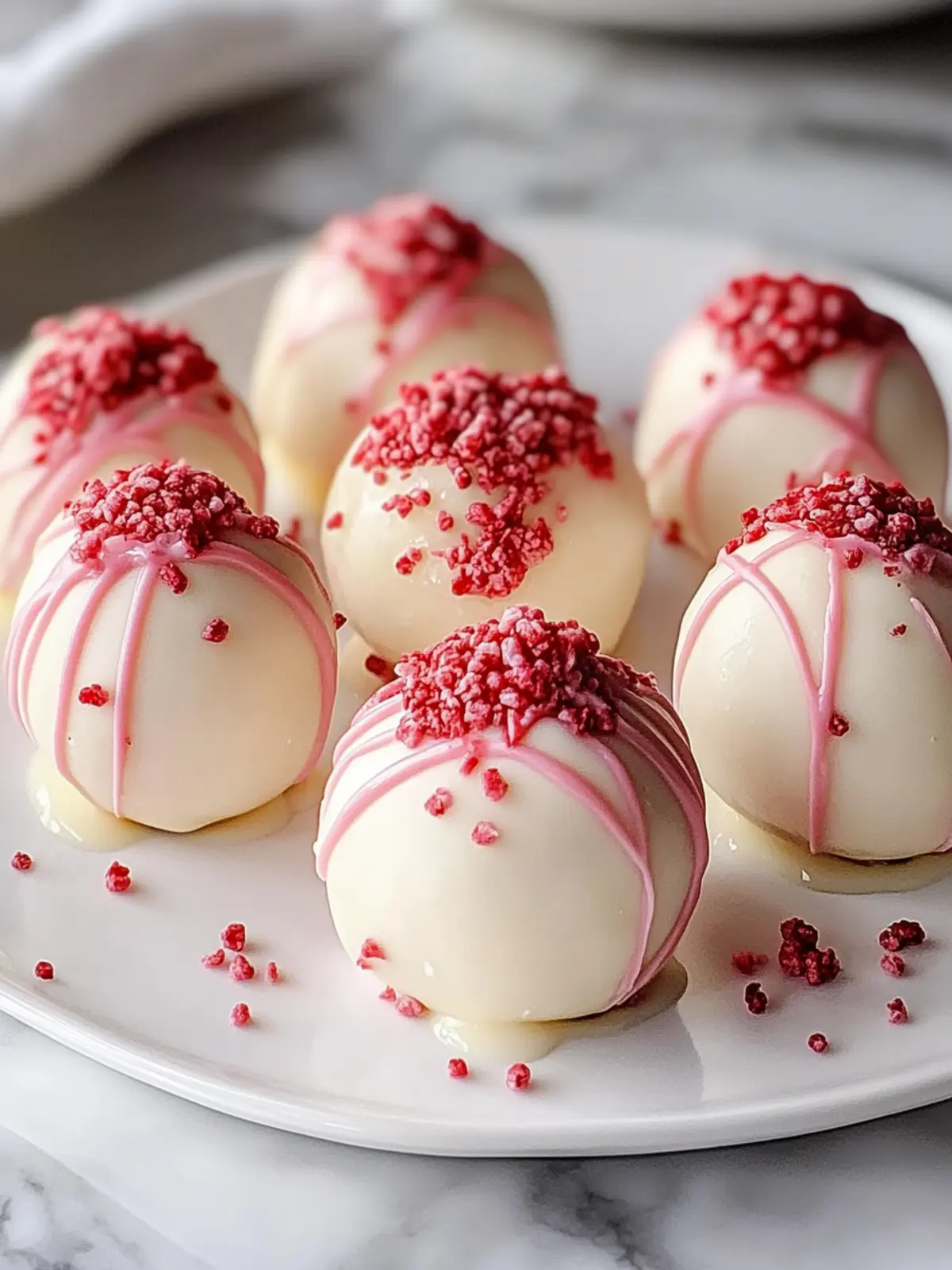 Creamy Strawberry Cheesecake Truffle Balls for Easy Indulgence 4 Strawberry Cheesecake Truffle Balls