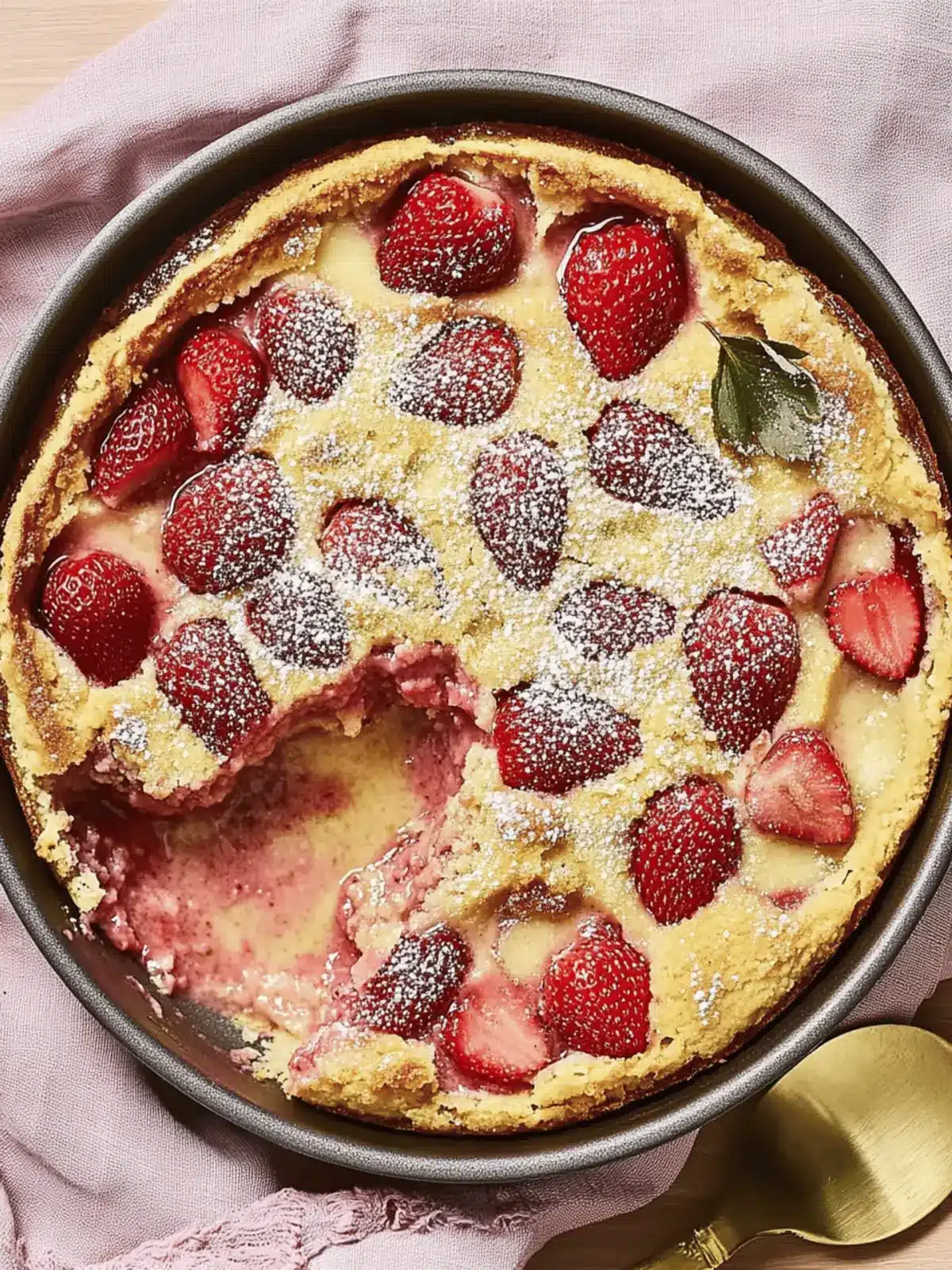 Irresistible Strawberry Clafoutis: A Gluten-Free Delight 2 Strawberry Clafoutis