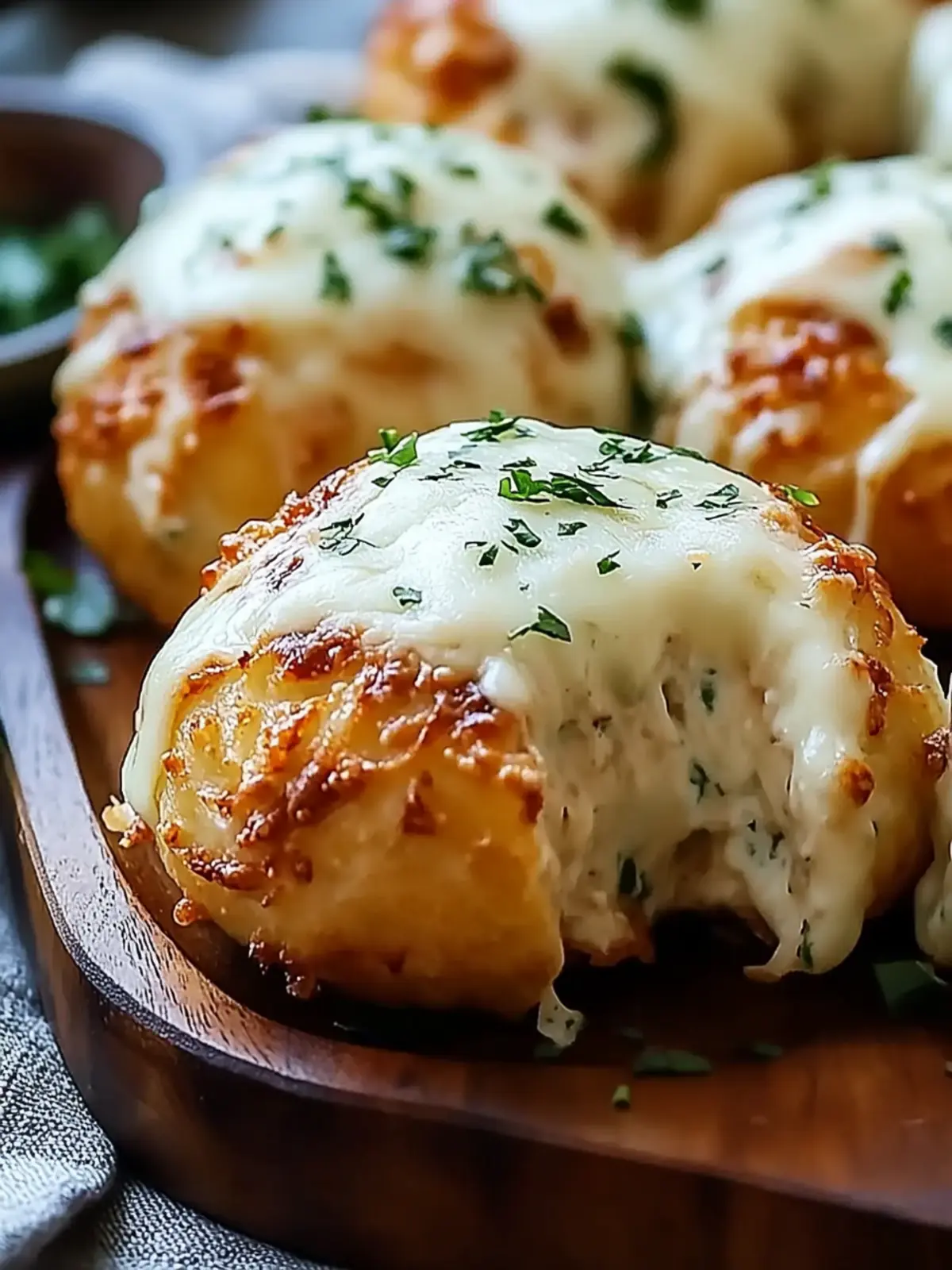 Melted Mozzarella & Ranch Chicken Bombs