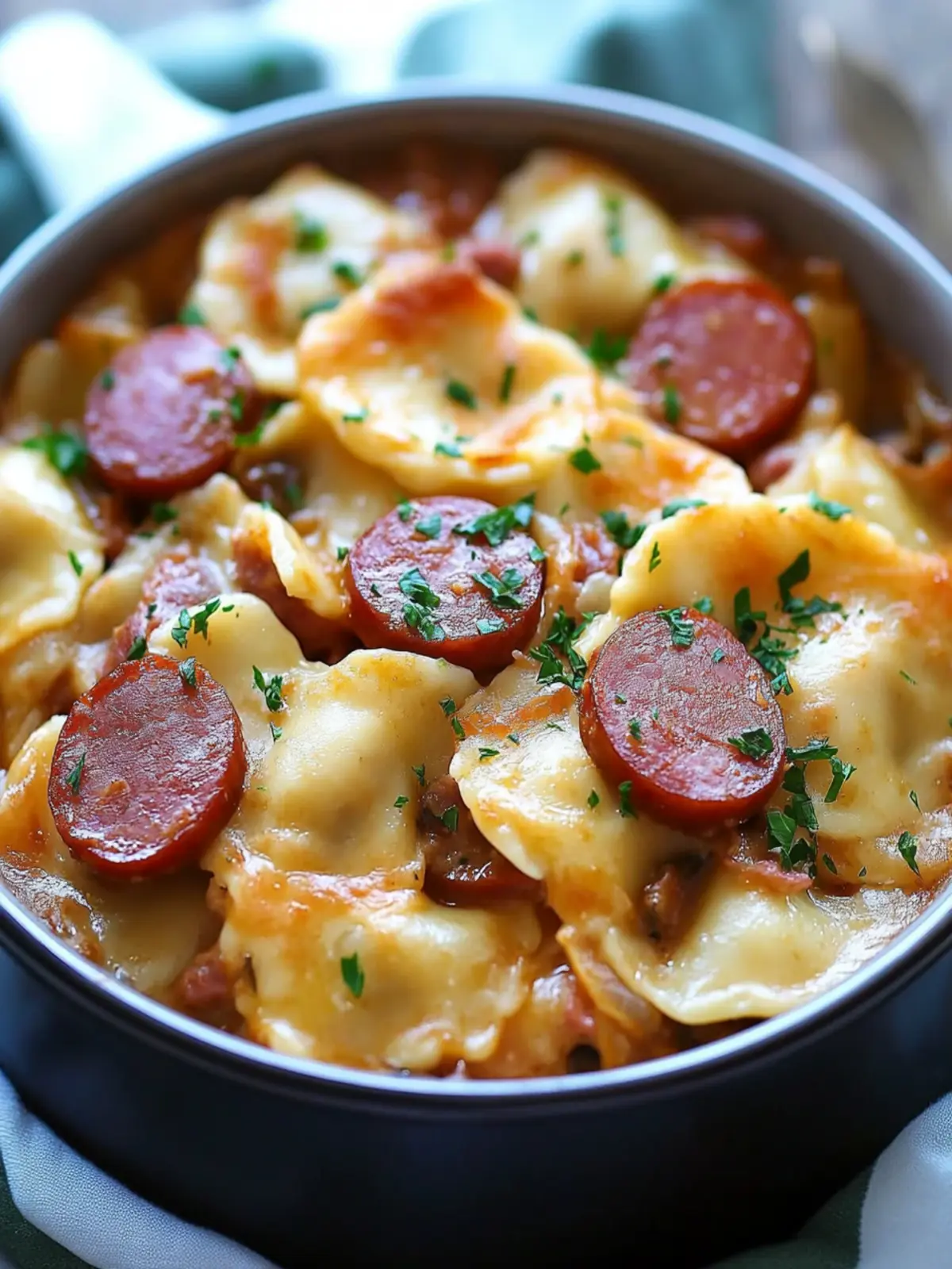 Crock pot Pierogi Casserole with Kielbasa Recipe