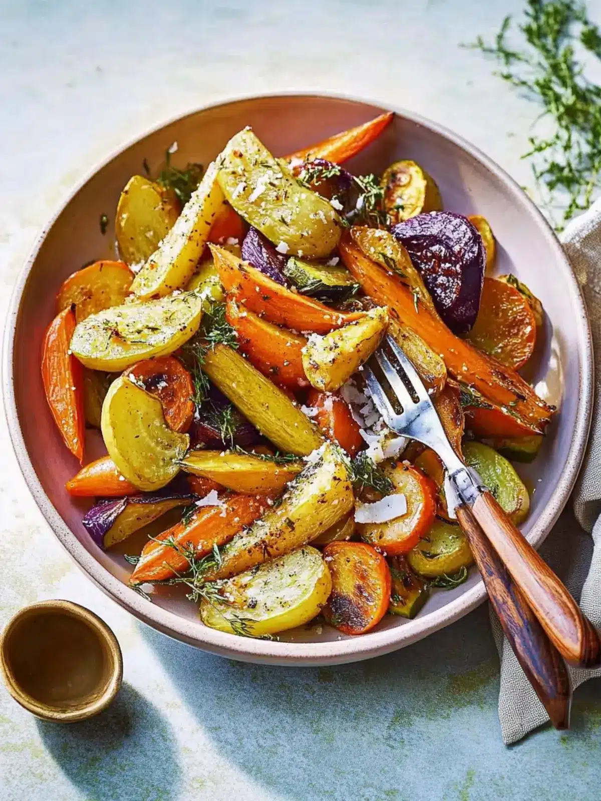 Roasted Vegetables with Creamy Coconut Dressing Delight 4 Roasted Vegetables With Creamy Coconut Dressing