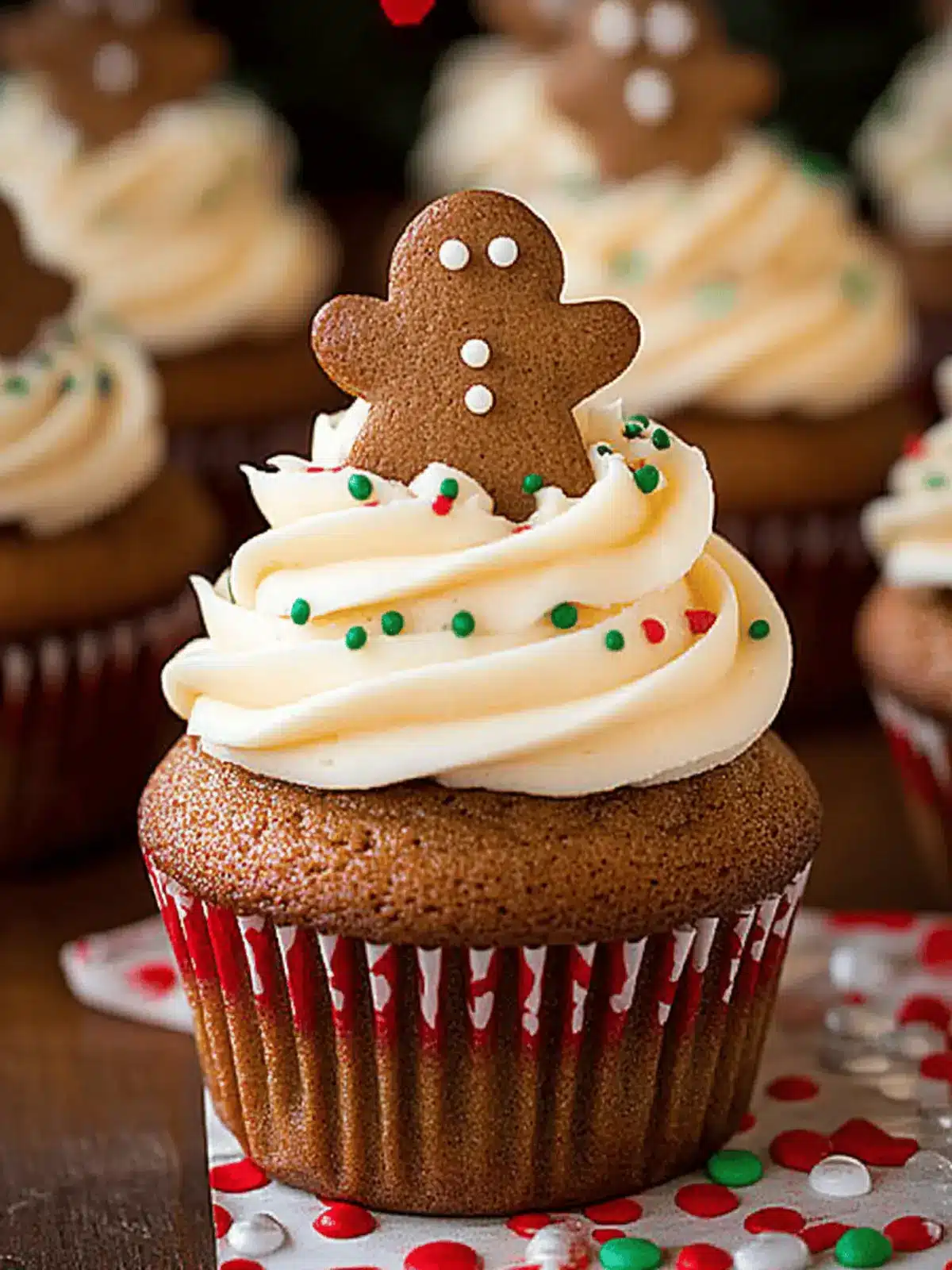 Gingerbread Cupcakes {with Cream Cheese Frosting}