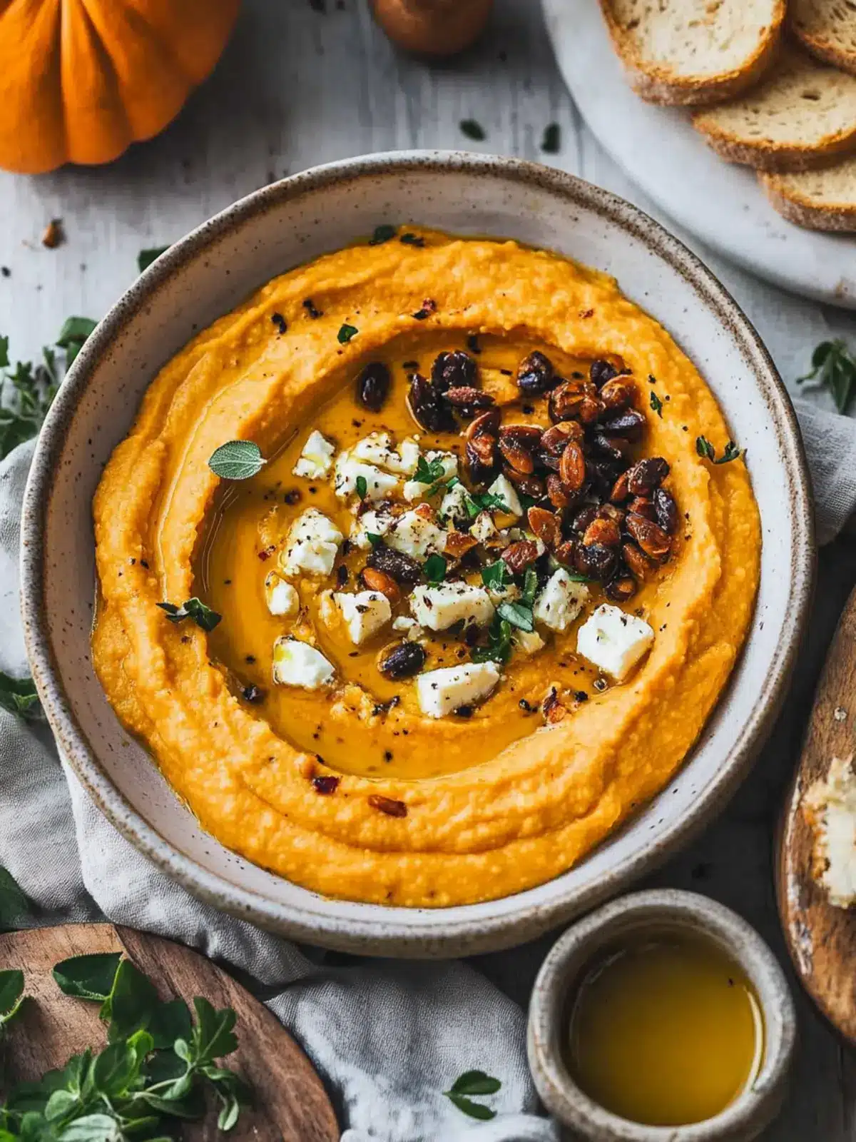 Savory Pumpkin Whipped Feta Dip for Cozy Gatherings 4 Pumpkin Whipped Feta Dip
