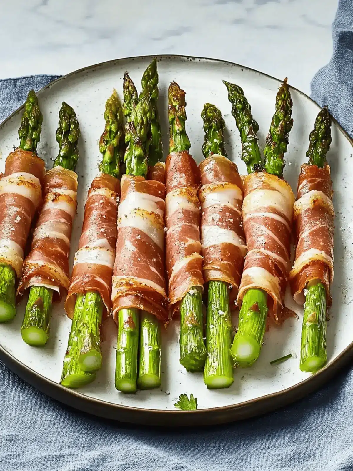Asparagus Wrapped in Crisp Prosciutto