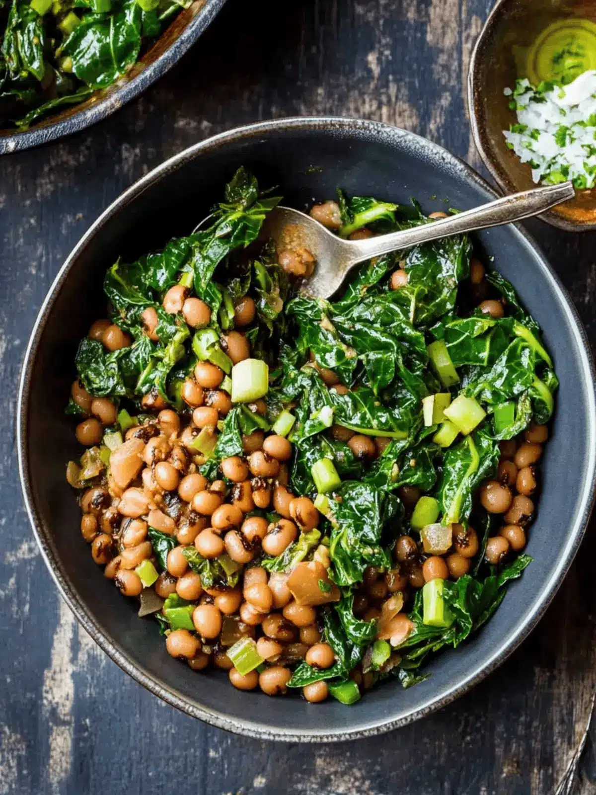 Savory Smoky Black-Eyed Peas and Collard Greens Delight 3 Smoky Black-Eyed Peas and Collard Greens