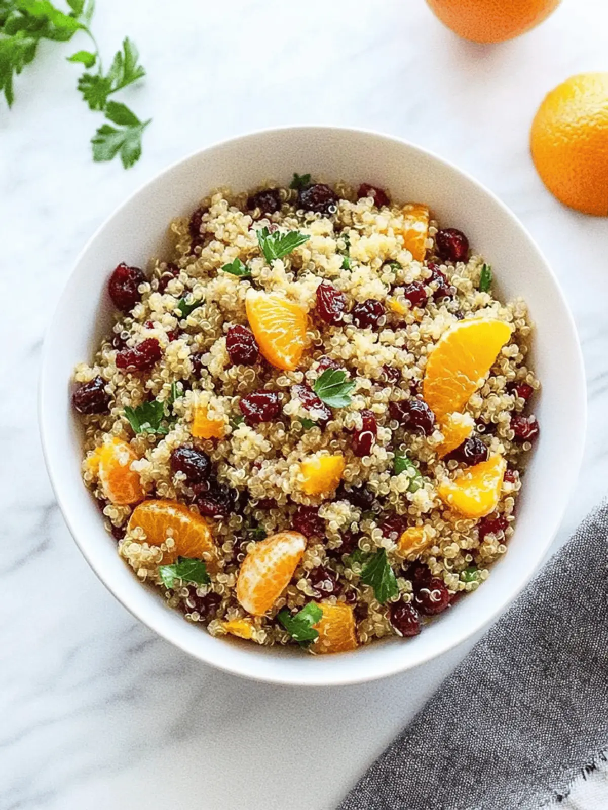 Zesty Orange Cranberry Quinoa Salad for Vibrant Living 2 Orange Cranberry Quinoa Salad