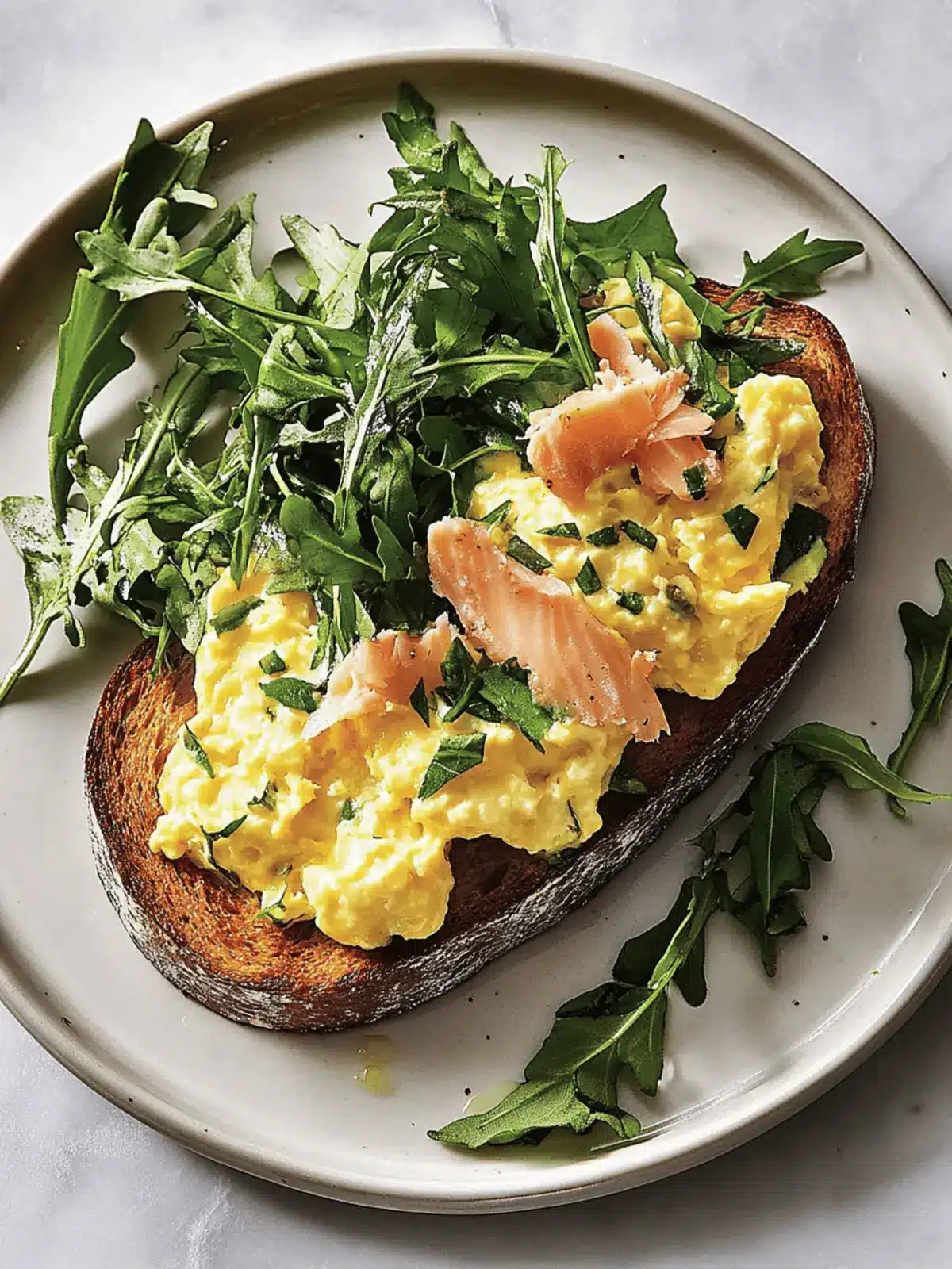 Trout Toast with Soft Scrambled Eggs: Your New Breakfast Luxe 3 Trout Toast with Soft Scrambled Eggs