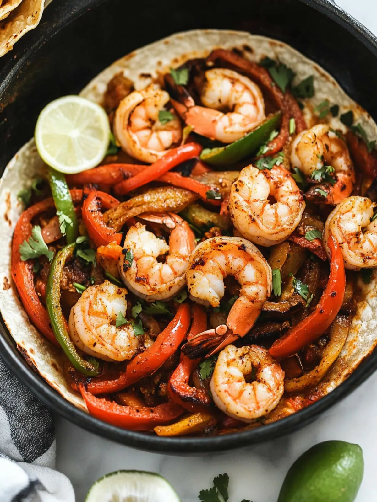 Sizzling Shrimp Fajitas Ready in Just 25 Minutes 4 Shrimp Fajitas