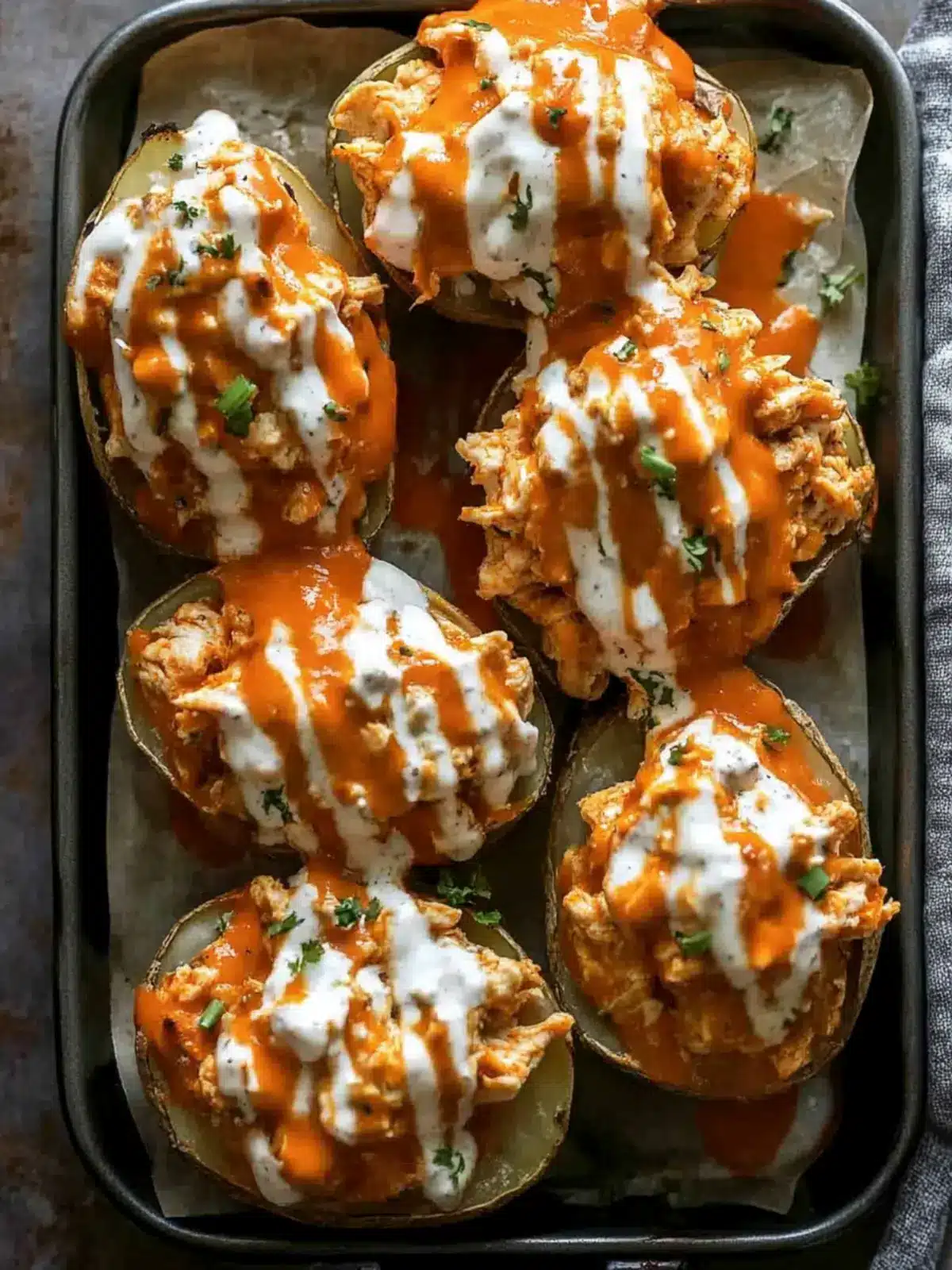 Buffalo Chicken Twice Baked Potatoes That Ignite Flavor 4 Buffalo Chicken Twice Baked Potatoes