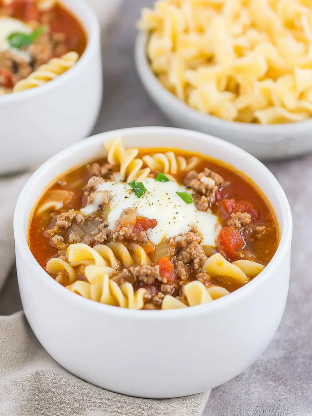 One Pot Lasagna Soup