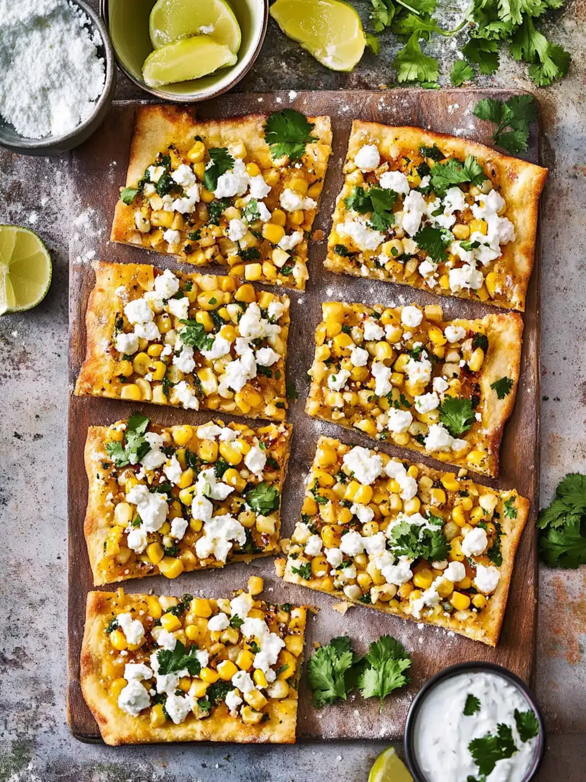 Savor Mexican Street Corn Flatbread for a Flavorful Feast 3 Mexican Street Corn Flatbread