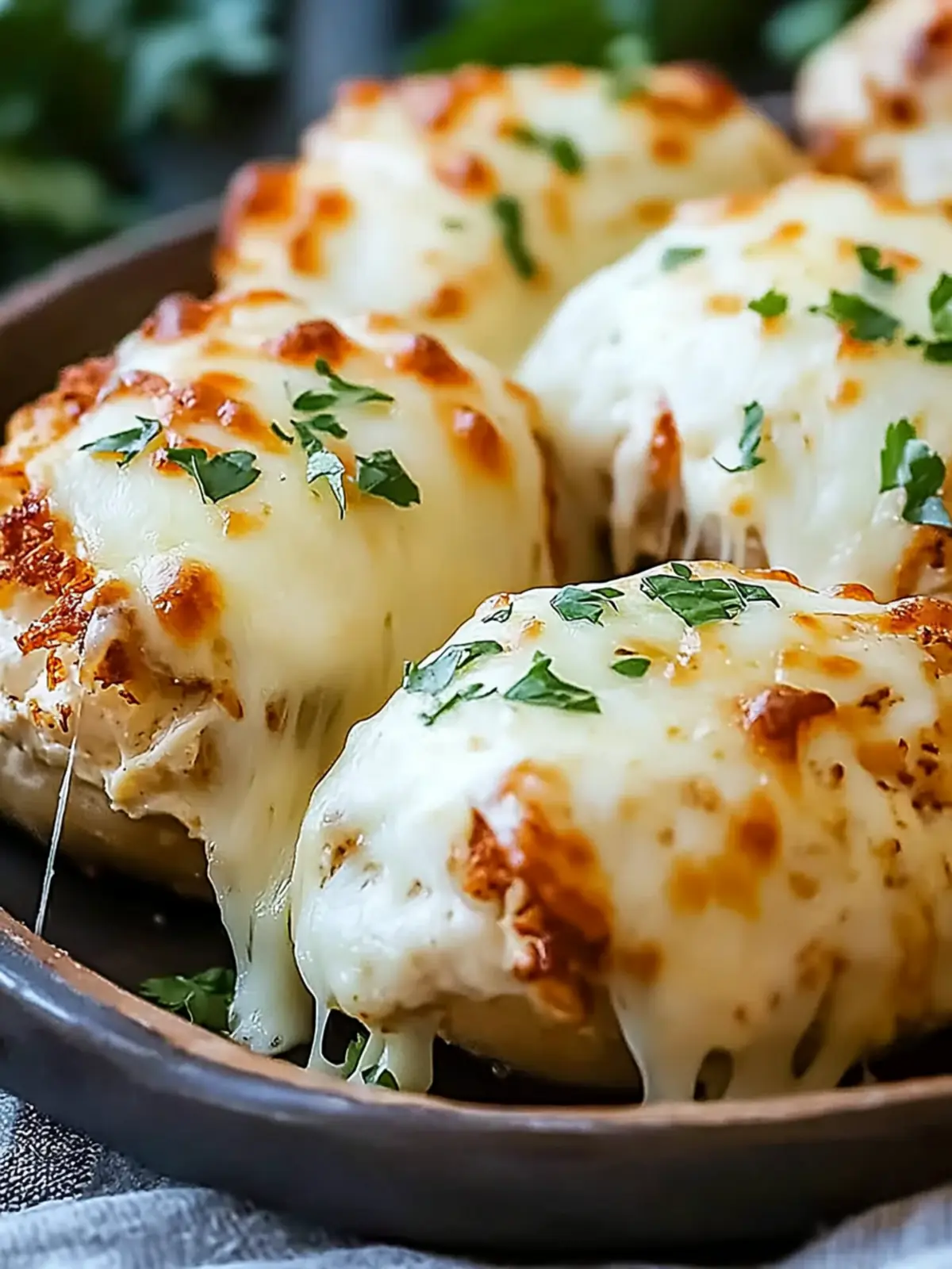 Melted Mozzarella & Ranch Chicken Bombs