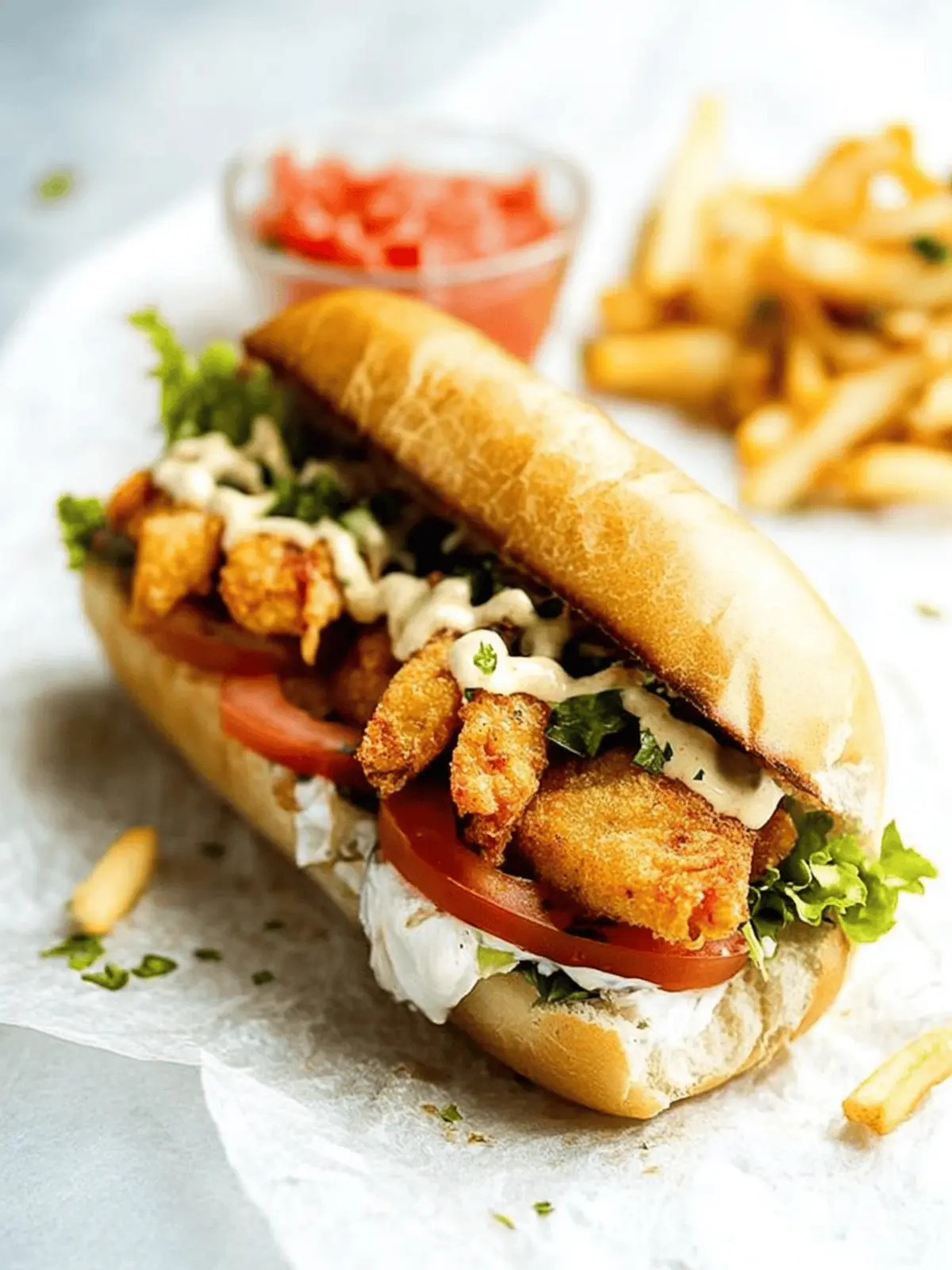 Crispy Fish Po Boy with Zesty Remoulade for Home Chefs 2 Fish Po Boy