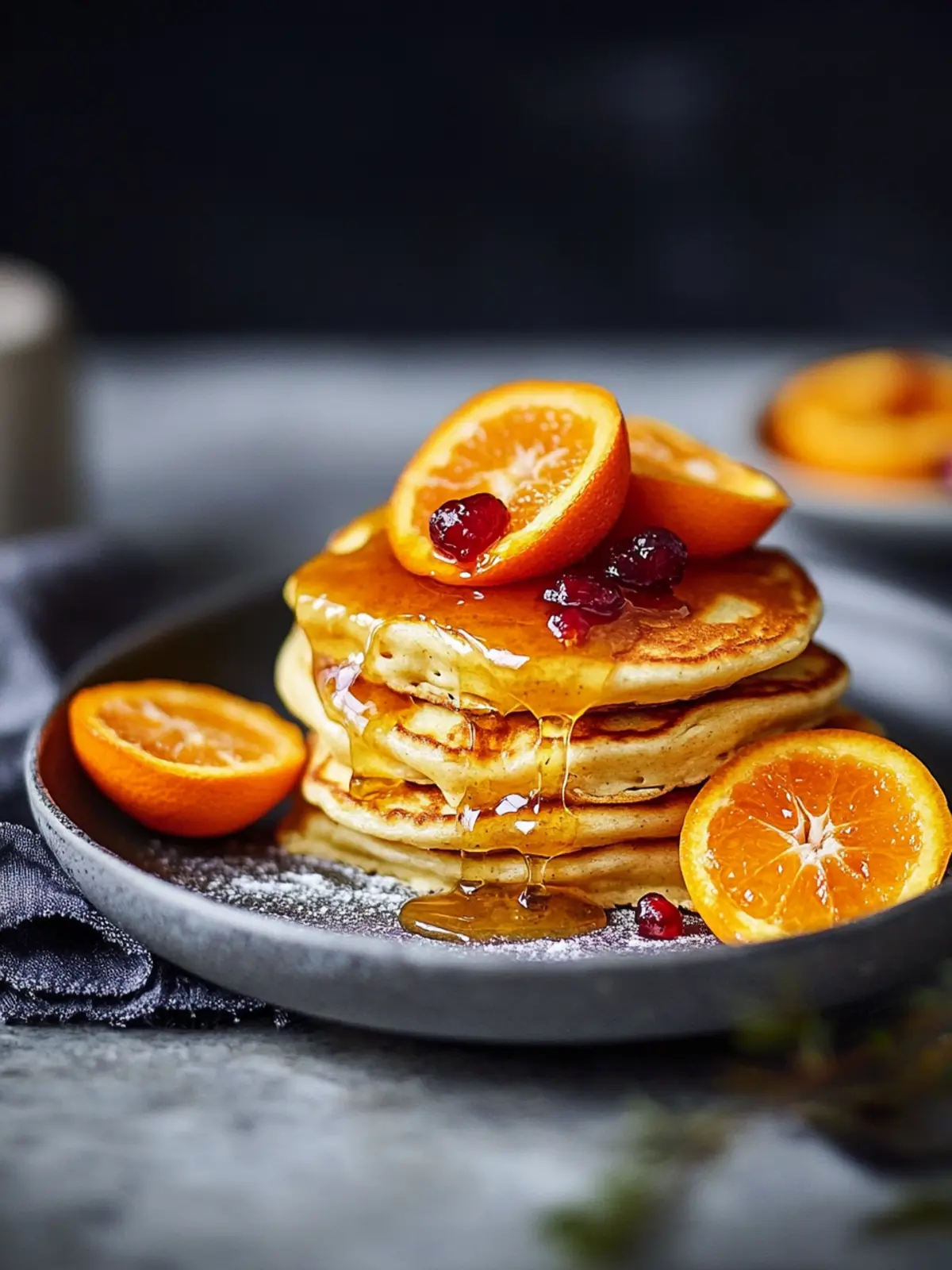 Delicious Ricotta Hotcakes with Salted Caramel for Valentine s Day 2 Ricotta hotcakes with salted caramel and clementines- Valentine s breakfast recipes