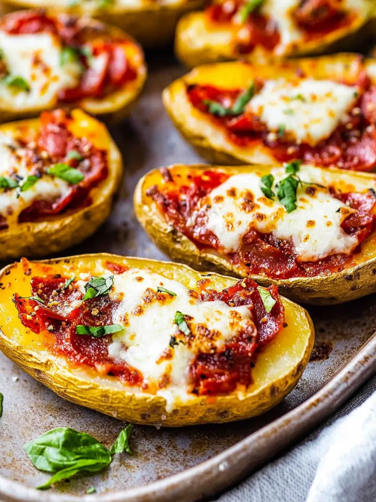 Pizza Potato Skins: Irresistibly Cheesy Game Day Delight 4 Pizza Potato Skins