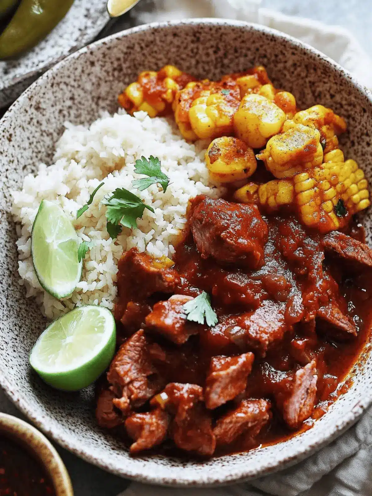 Savory Carne Con Chile Colorado: A Cozy Mexican Delight 2 Carne Con Chile Colorado
