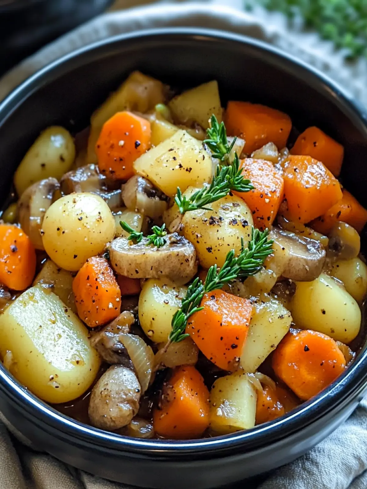 Easy Crockpot Hearty Veggie Medley for Cozy, Flavor-Packed Dinners