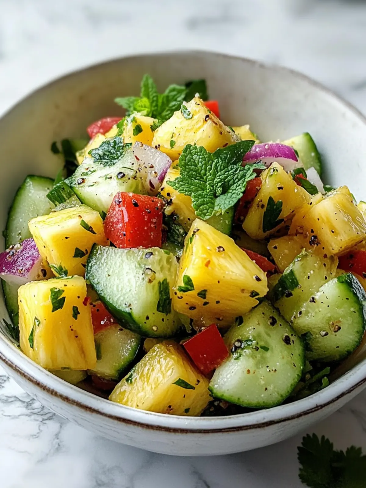 Pineapple Cucumber Salad