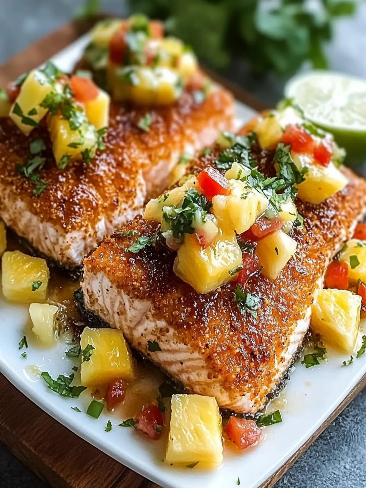 Coconut Crusted Salmon with Pineapple Salsa: Your Tropical Escape 4 Coconut Crusted Salmon with Pineapple Salsa: Cooking Methods, Serving Suggestions, and Nutritional Insights