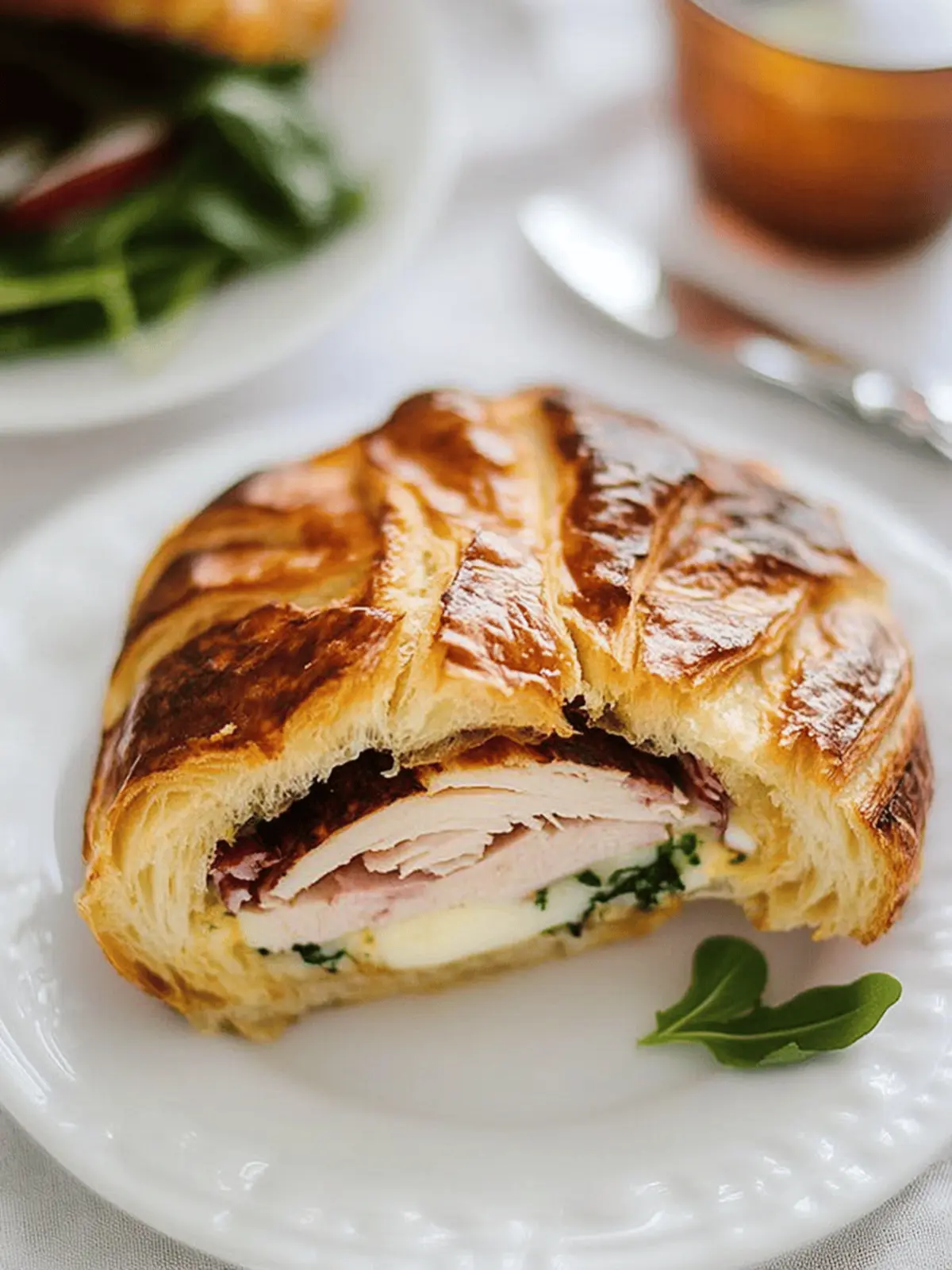 Irresistible Turkey and Brie Croissant Panini Delight 2 Turkey and Brie Croissant Panini