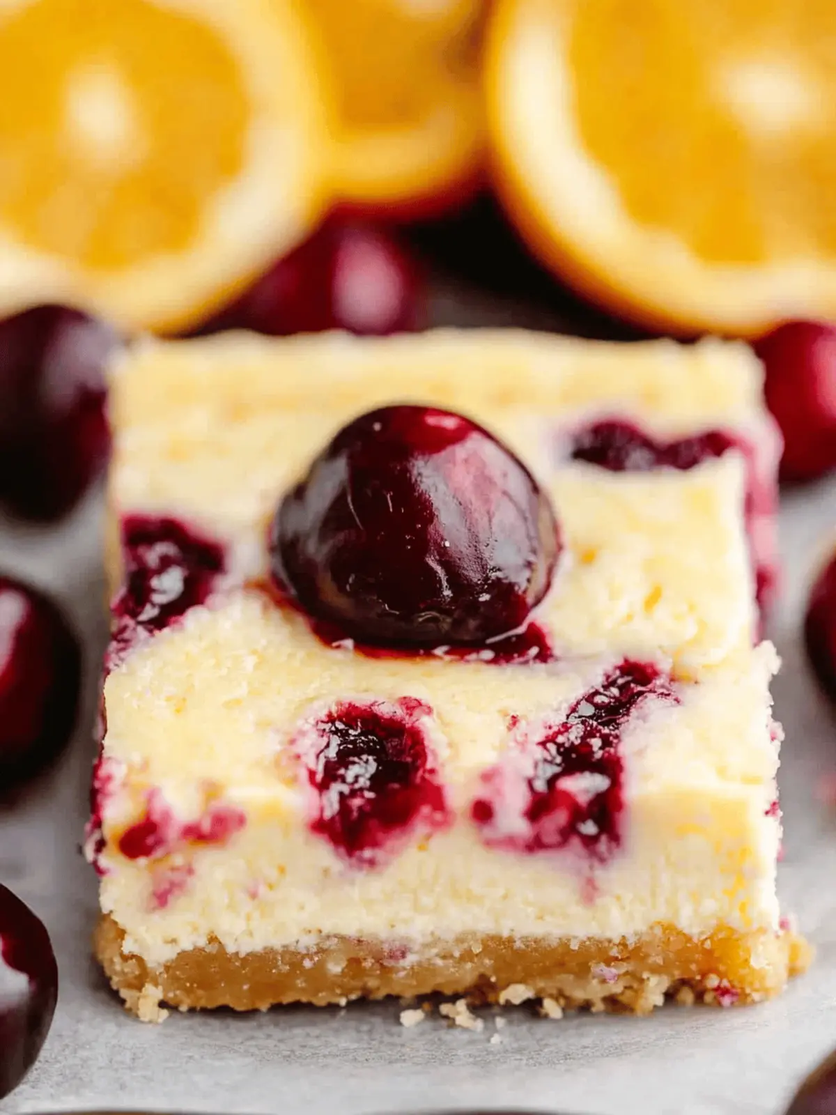 Cranberry Orange Cheesecake Bars: A Festive Delight! 2 Cranberry Orange Cheesecake Bars