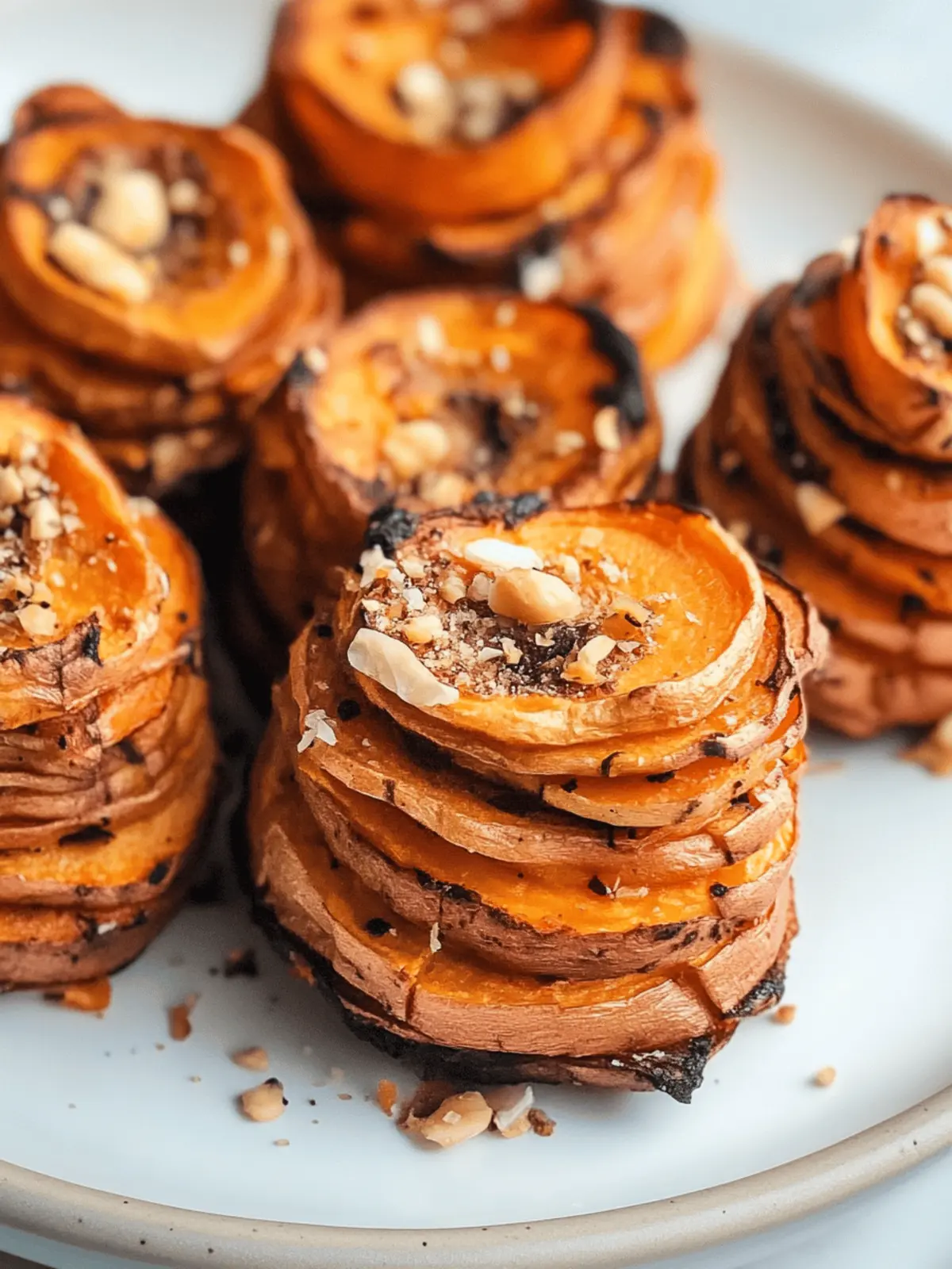 Irresistible Sweet Potato Stacks with Crunchy Topping Delight 2 Sweet Potato Stacks