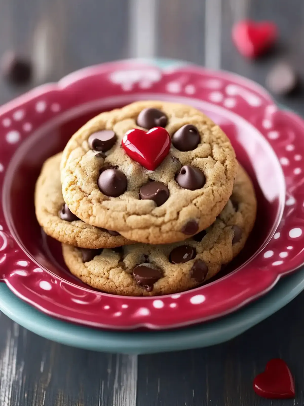Valentine s Day Chocolate Chip Cookies Recipe for Sweet Hearts 3 Valentine s Day Chocolate Chip Cookies Recipe