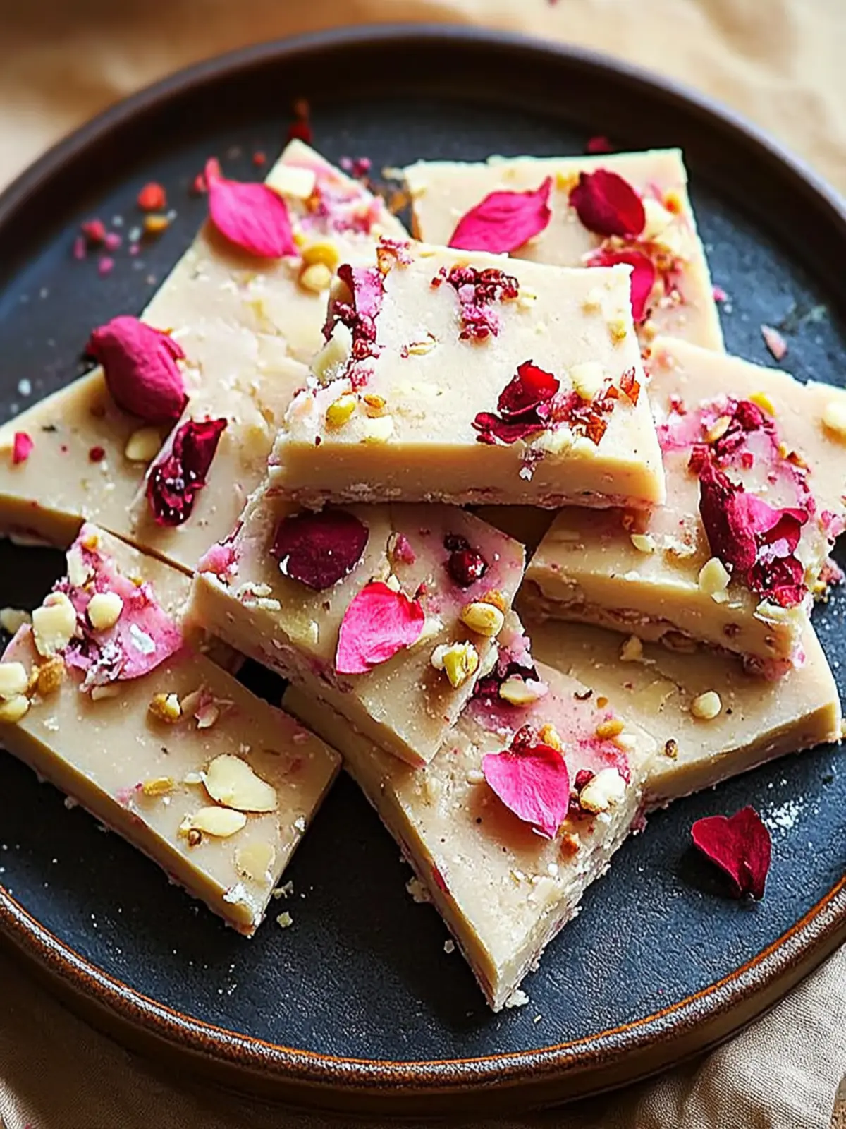 Ruby Chocolate Badam Burfi Bark: A Sweet Valentine s Day Treat 3 Badam Burfi Bark- valentine's day treat