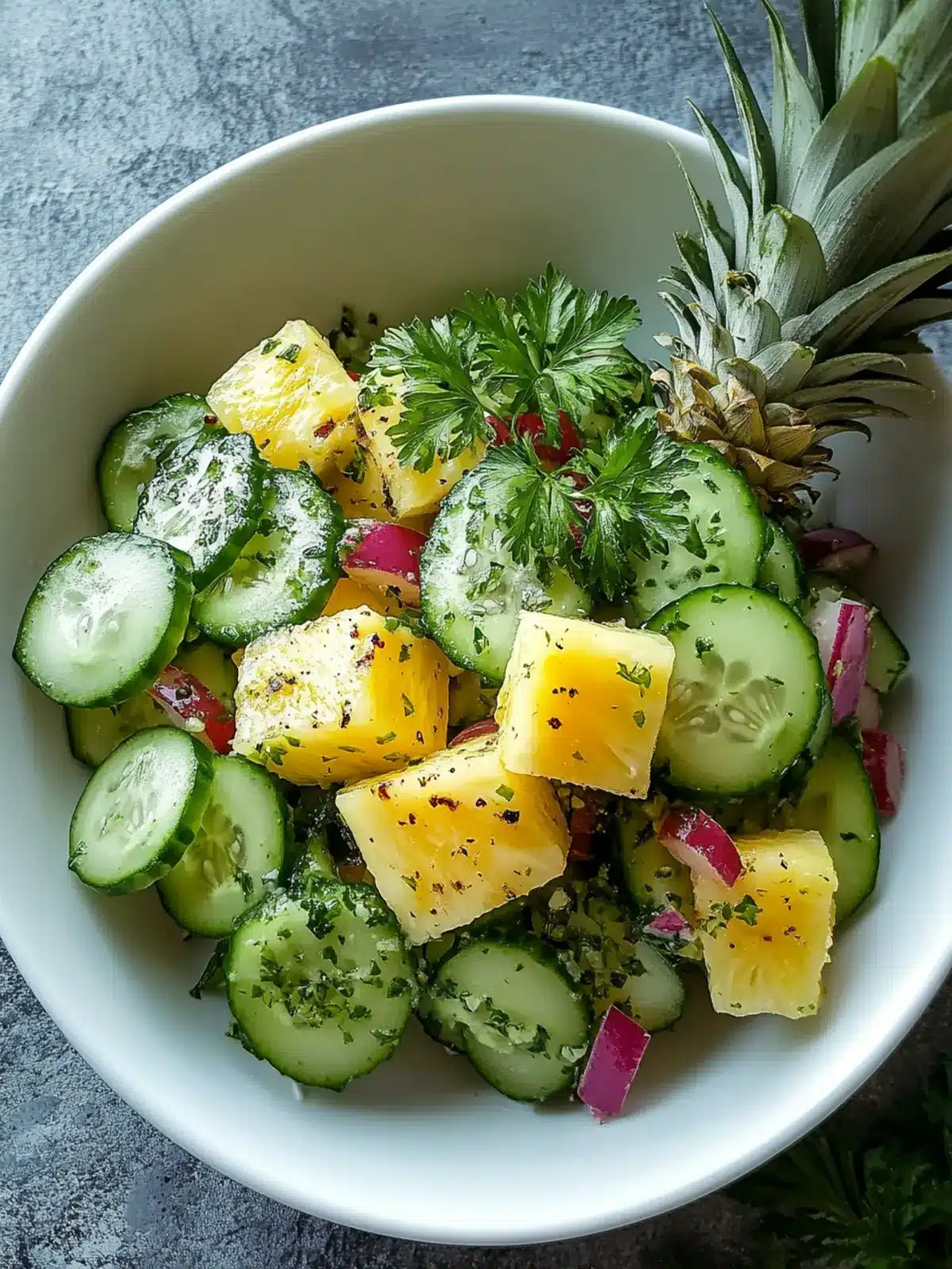 Pineapple Cucumber Salad