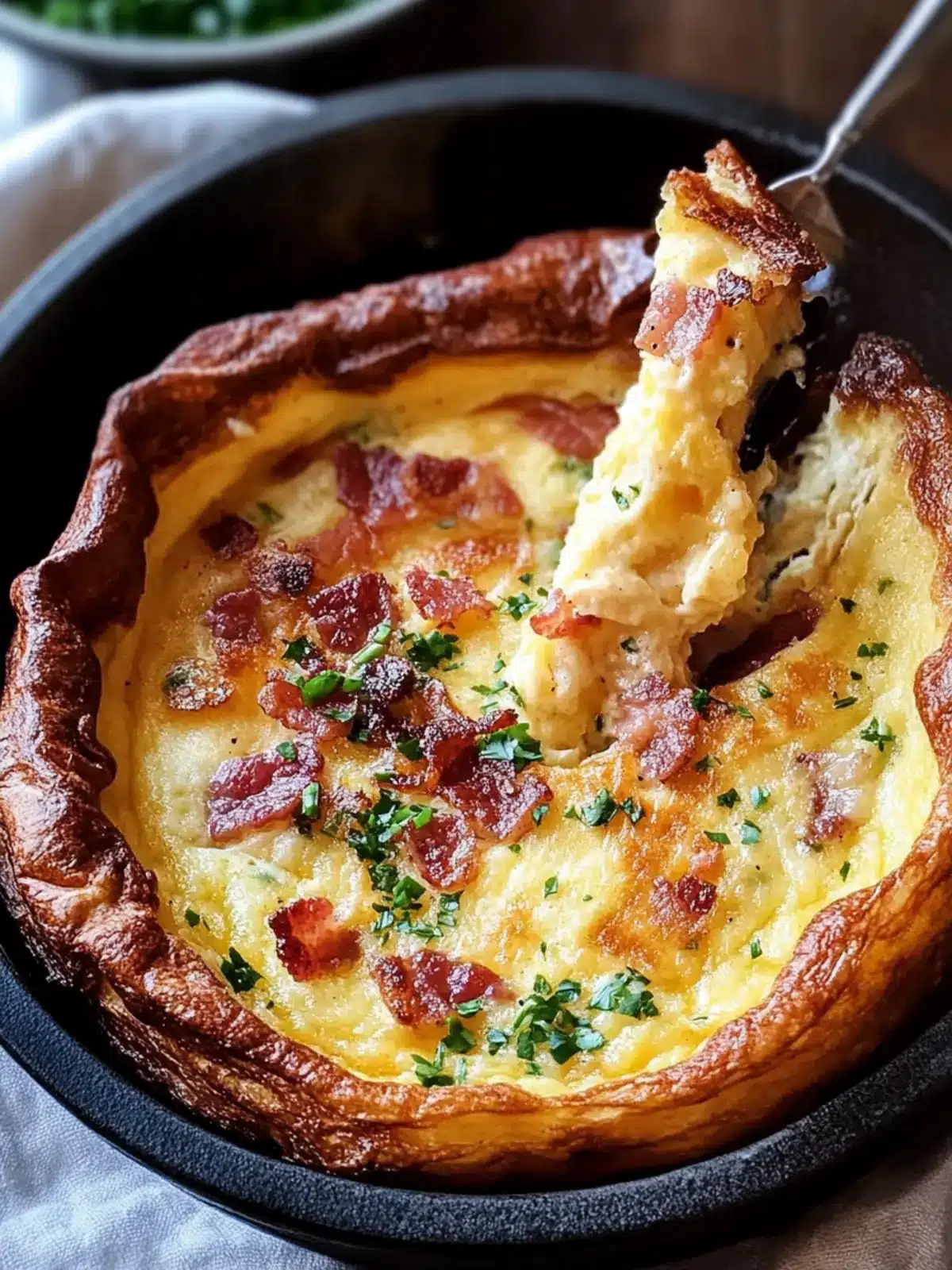 Savory Cheddar & Bacon Dutch Baby: A Delightful Treat!