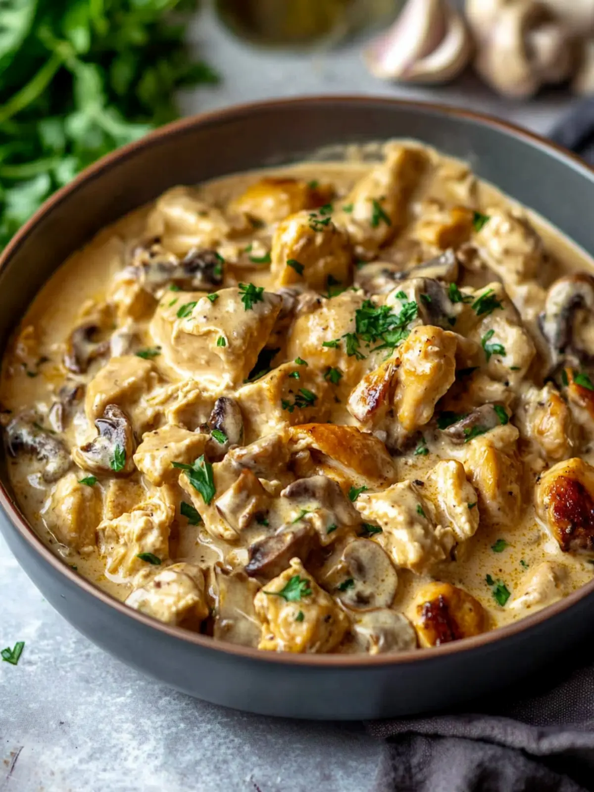 Rich Chicken Stroganoff