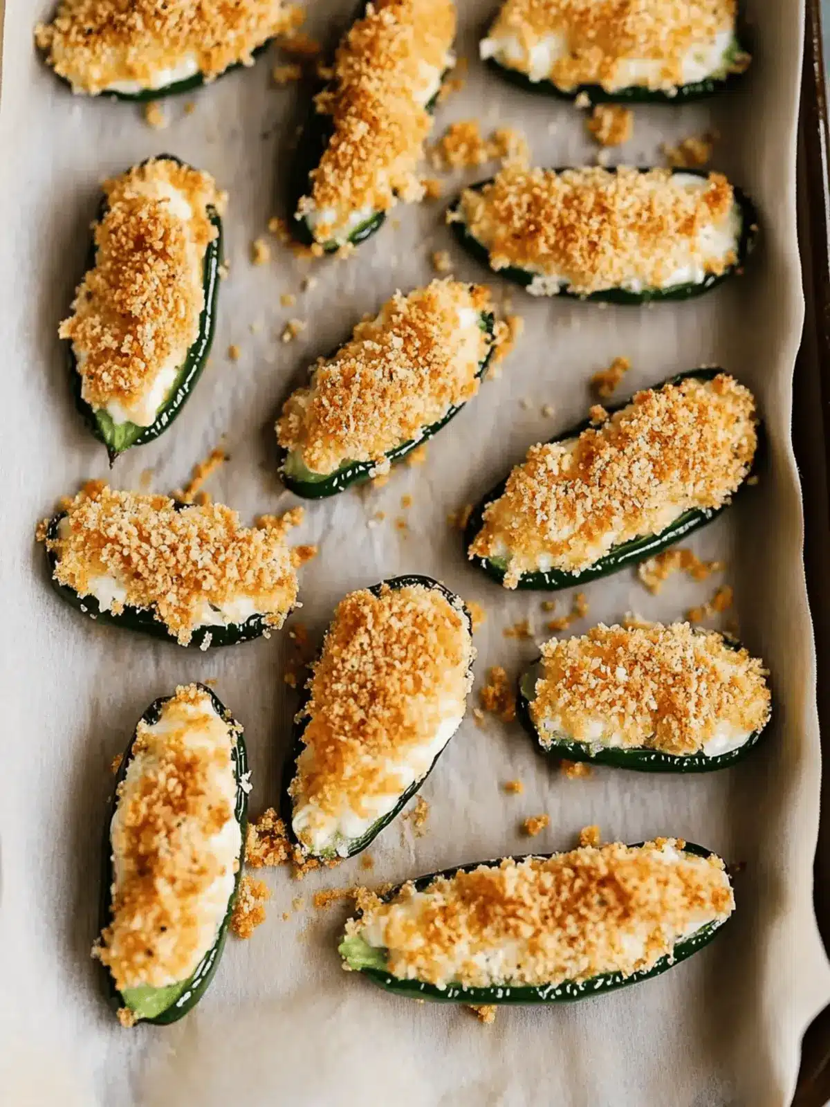 Tortilla Chip-Crusted Baked JalapeÃ±o Poppers