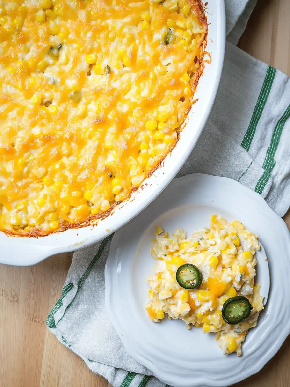 Creamy Cheddar Jalapeno Corn Casserole for Cozy Nights 2 Creamy Cheddar Jalapeno Corn Casserole