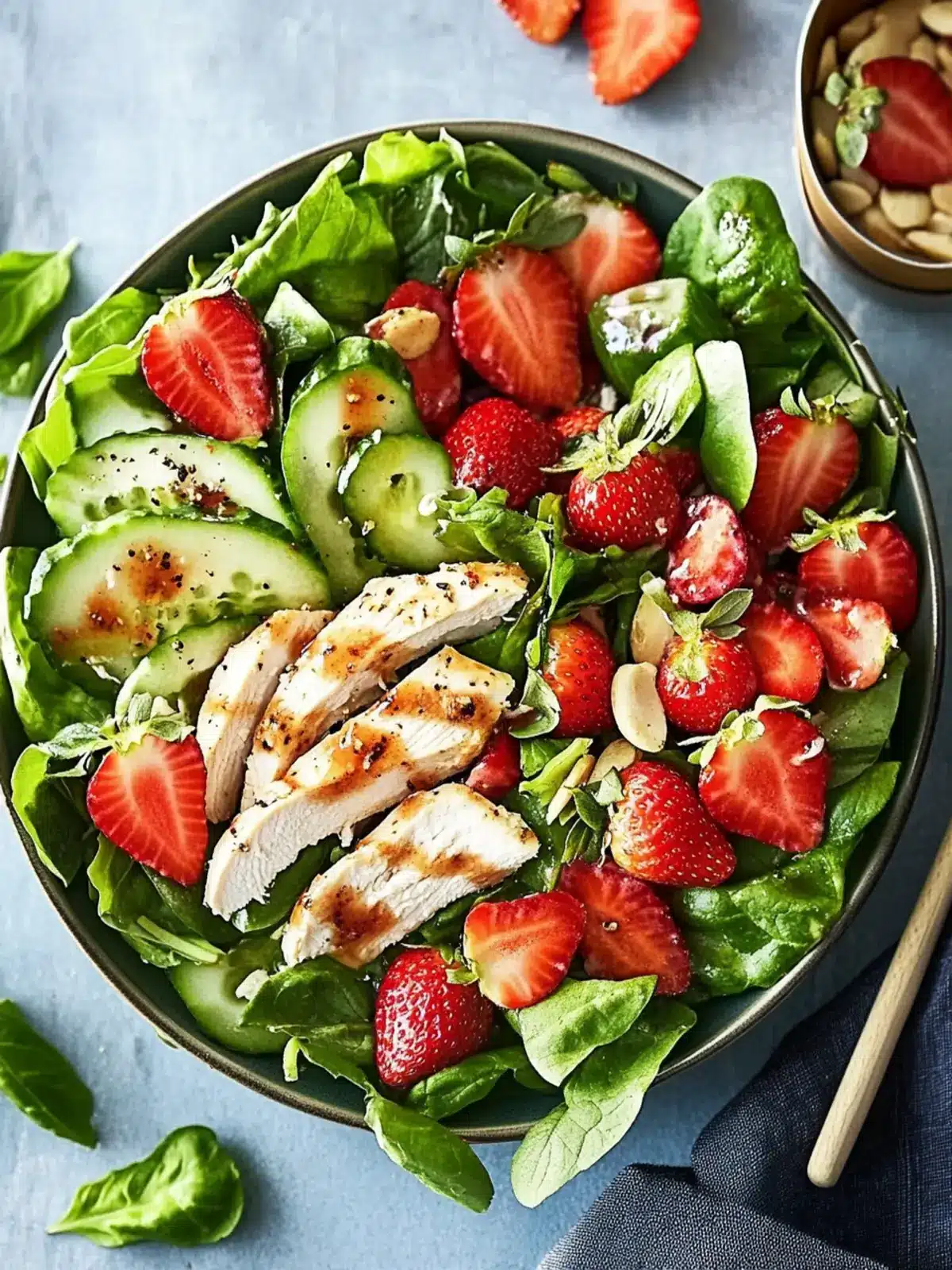 Refreshing Summer Chicken Salad with Strawberry Vinaigrette Recipe 4 Summer Chicken Salad with Strawberry Vinaigrette