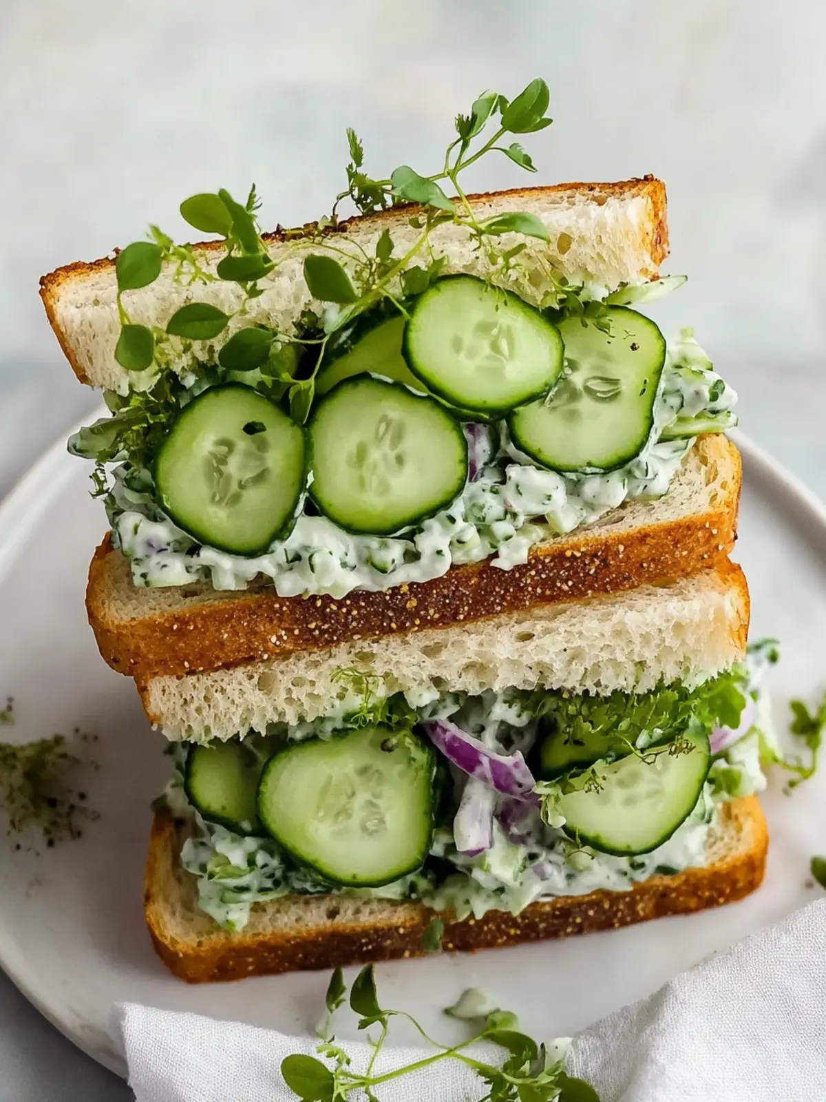 Easy Cucumber Salad Sandwiches for a Refreshing Lunch Delight 4 Easy Cucumber Salad Sandwiches