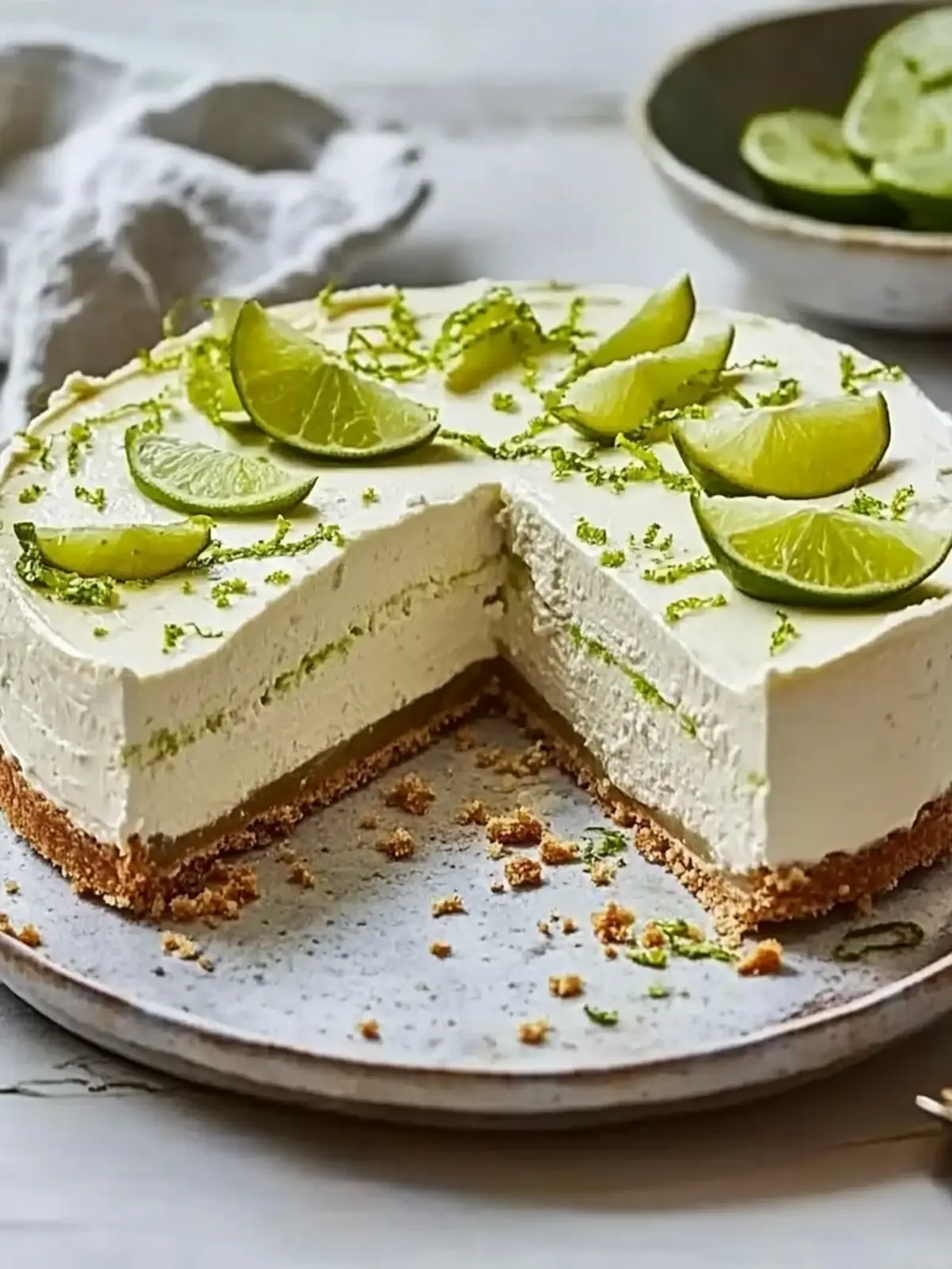 Irresistible No-Bake Lime Cheesecake Recipe You ll Love 4 Lime cheesecake