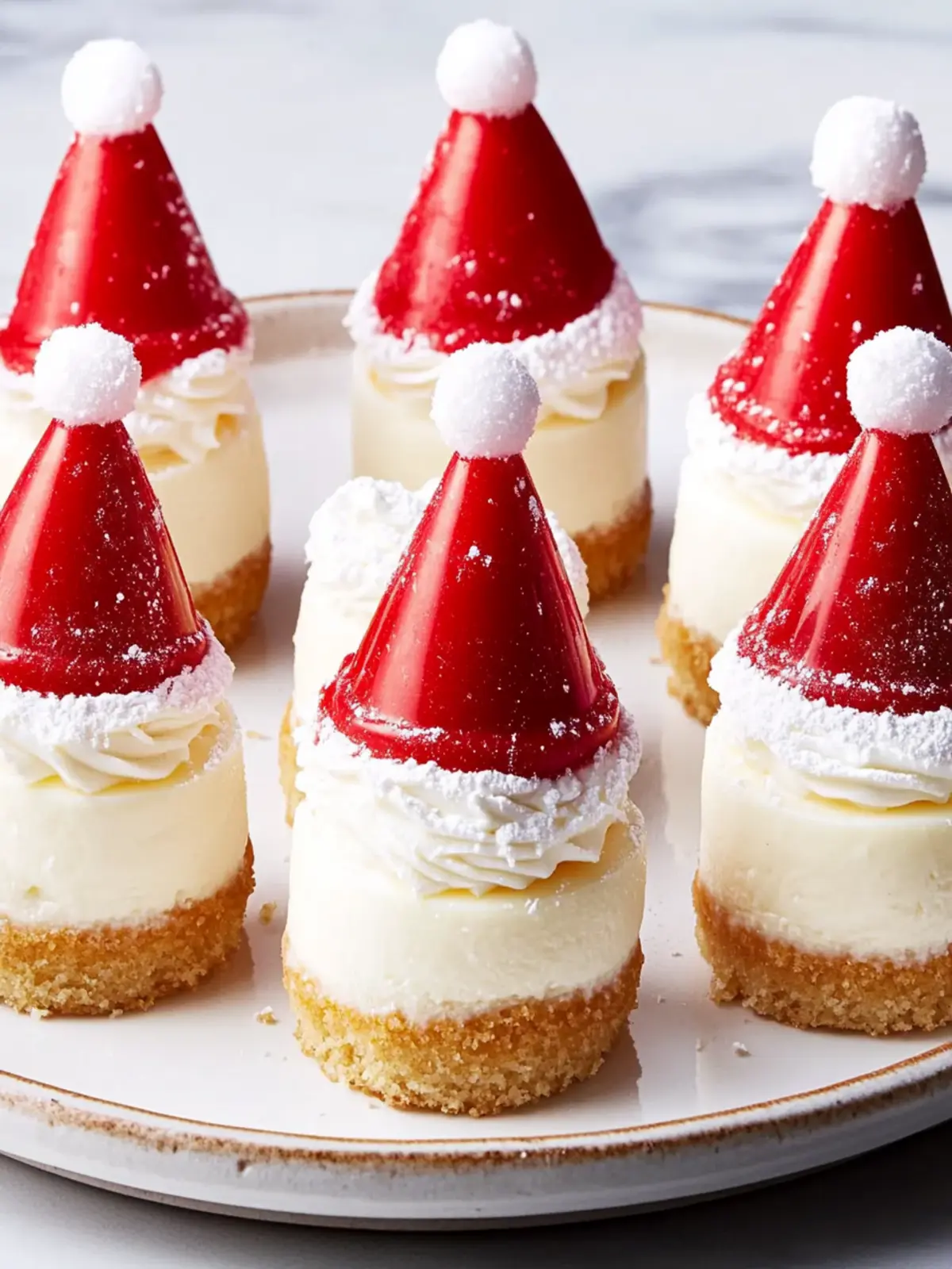 Santa Hat Cheesecake Bites That Wow Your Holiday Guests 3 Santa Hat Cheesecake Bites