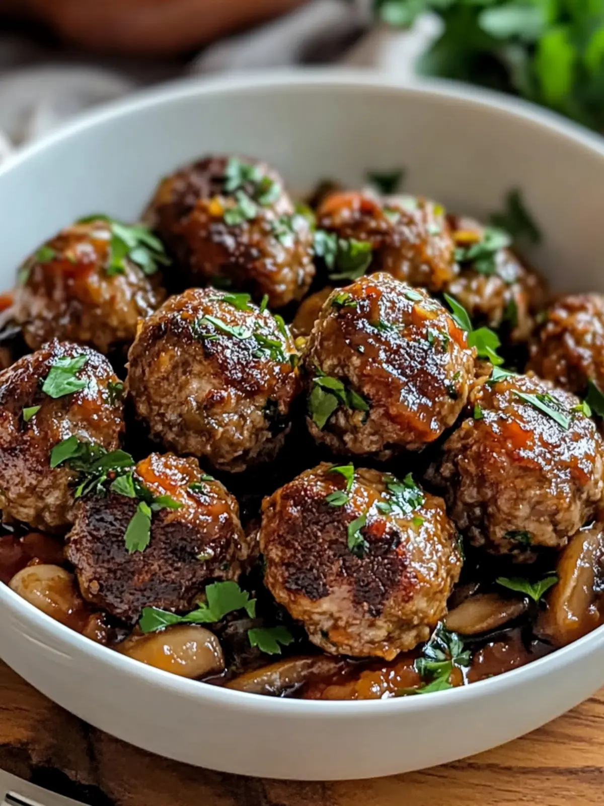 Irresistibly Juicy Healthy Vegan Mushroom Meatballs Recipe