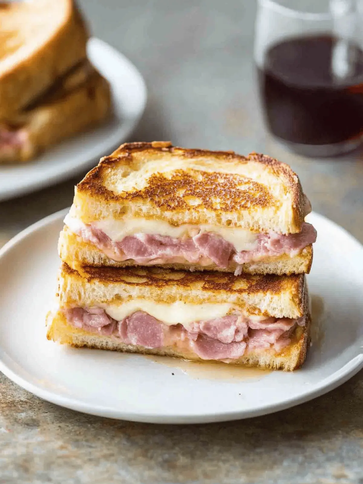 Mouthwatering Monte Cristo Sandwich: Savory French Toast Bliss 3 Monte Cristo Sandwich (Ham Cheese French Toast)