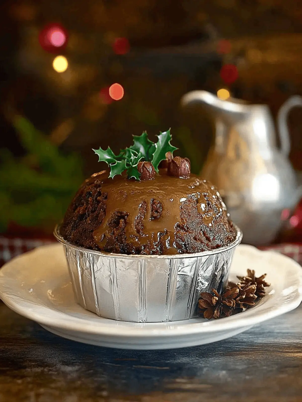 Delicious British Christmas Pudding with Brandy Sauce Recipe 2 British Christmas Pudding with Brandy Sauce